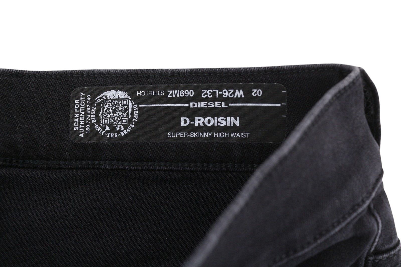 Diesel D-ROISIN 069MZ W26/L32 Super Skinny High Waist Jeans 40671 Size 26" / US 2 / IT 38 - 7 Thumbnail