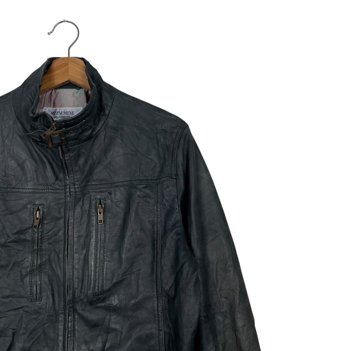 Japanese Brand Japanese Brand Mitsumine Motorcycle Biker Leather Jacket Size US S / EU 44-46 / 1 - 5 Thumbnail