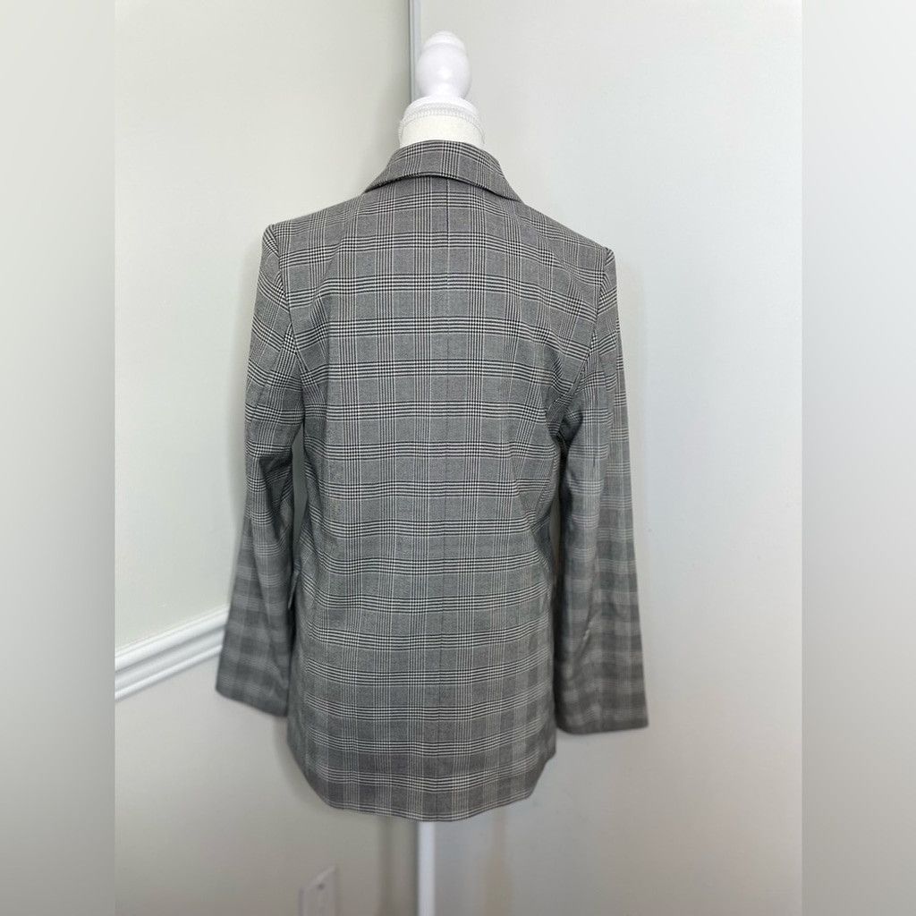 H&M NWT H&M Checkered Double-Breasted Blazer XS Size XS / US 0-2 / IT 36-38 - 7 Thumbnail