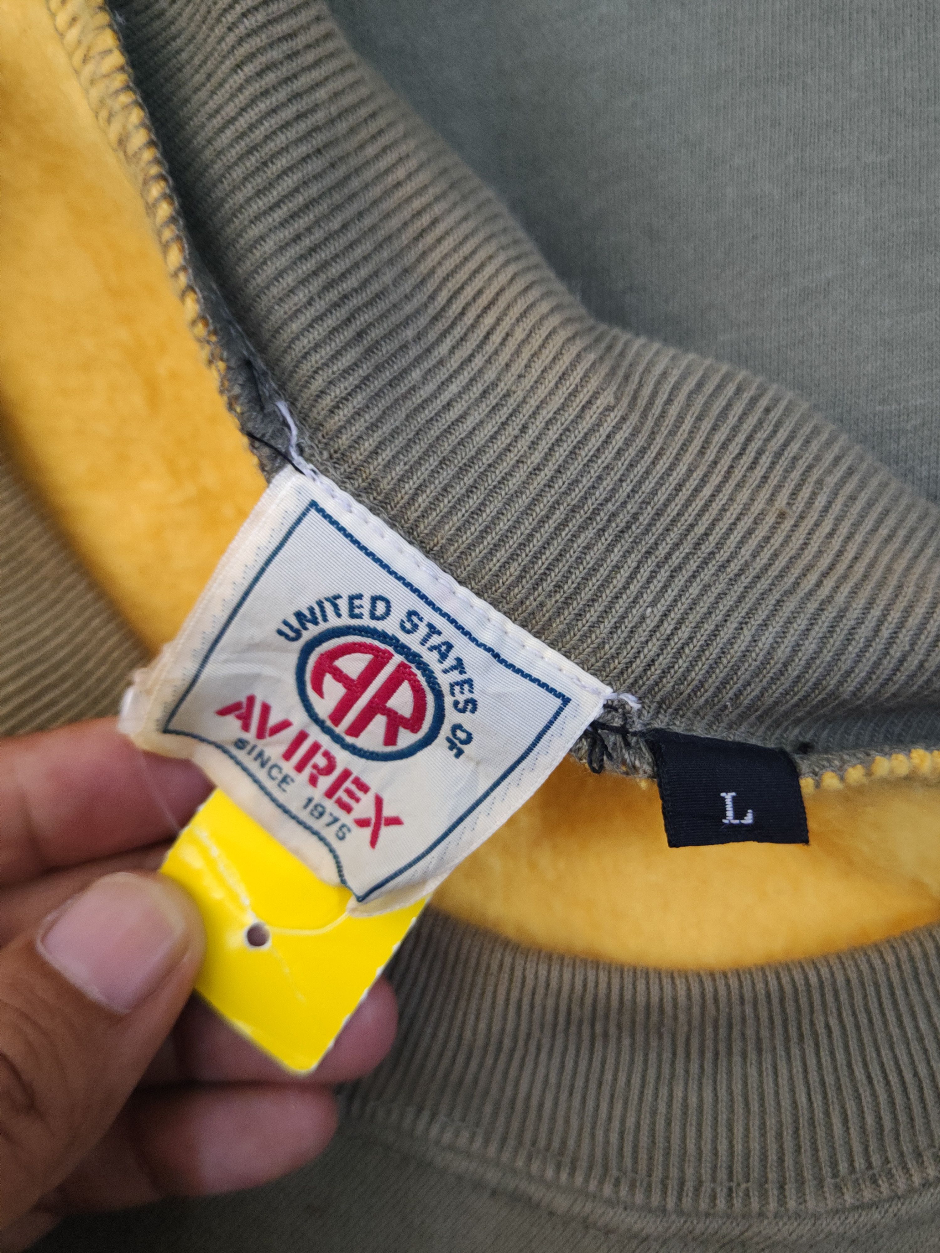 Avirex DL Avirex Olive baggie vintage sweatshirt Sweaters #2482T Size US L / EU 52-54 / 3 - 13 Thumbnail