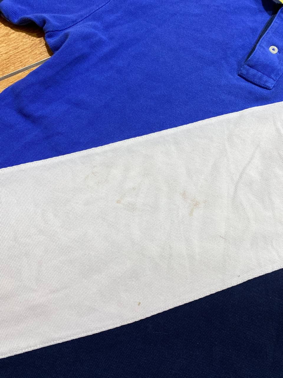 Polo Ralph Lauren Polo Ralph Lauren Rugby Shirt Big Pony Striped Chief Keef Size US L / EU 52-54 / 3 - 9 Thumbnail