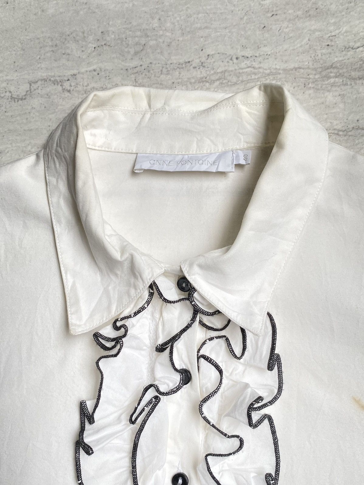Other Anne Fontaine White Blouse Size US XS / EU 42 / 0 - 10 Thumbnail