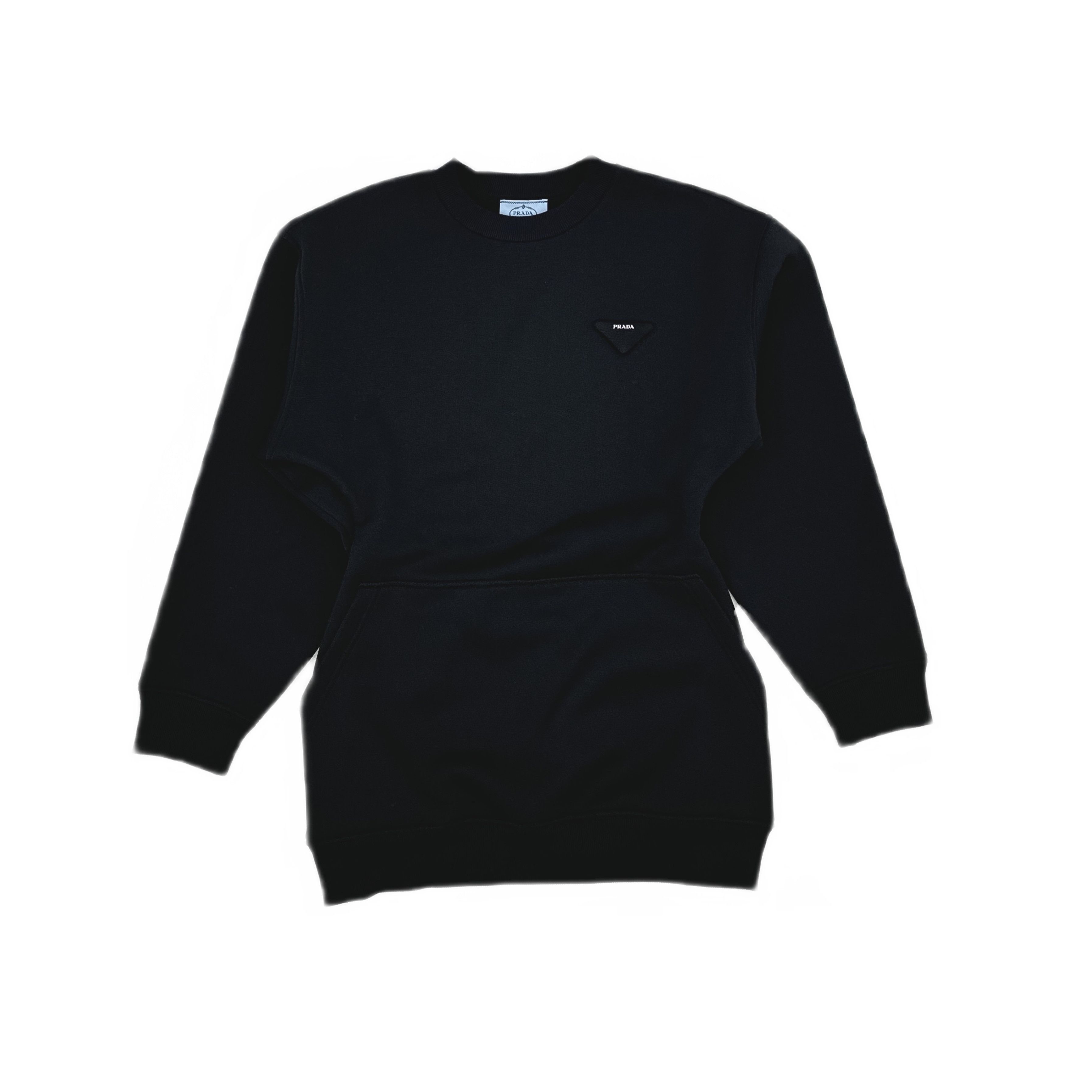 Prada Prada Logo Sweatshirt Mini Dress Black M Size M / US 6-8 / IT 42-44 - 1 Thumbnail