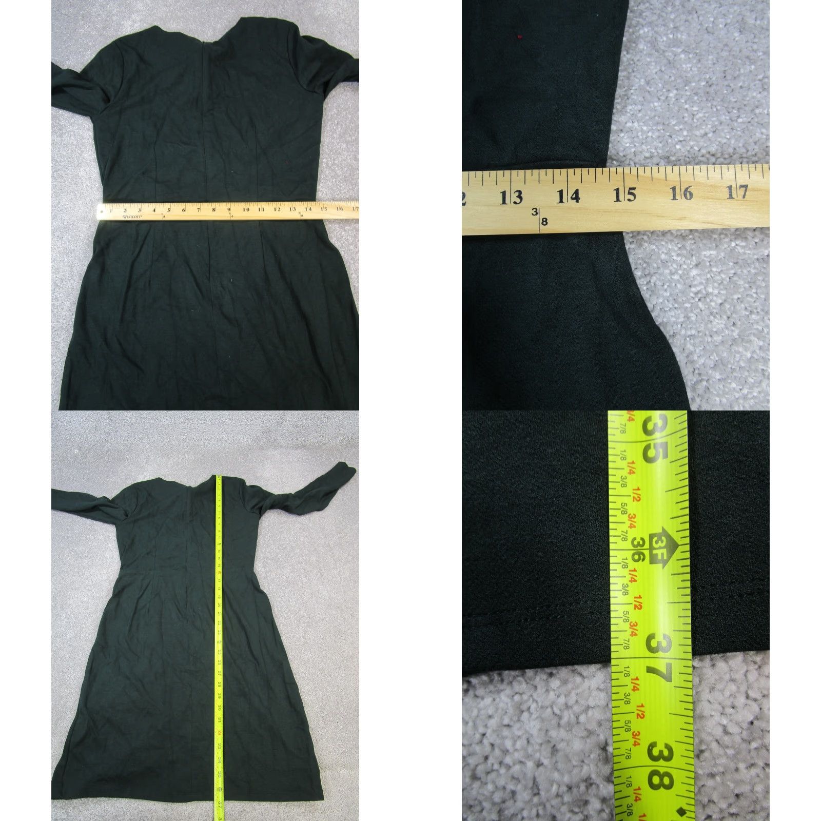 Loft VINTAGE LOFT Dress Womens 6 Green Blouson New Size M / US 6-8 / IT 42-44 - 8 Thumbnail