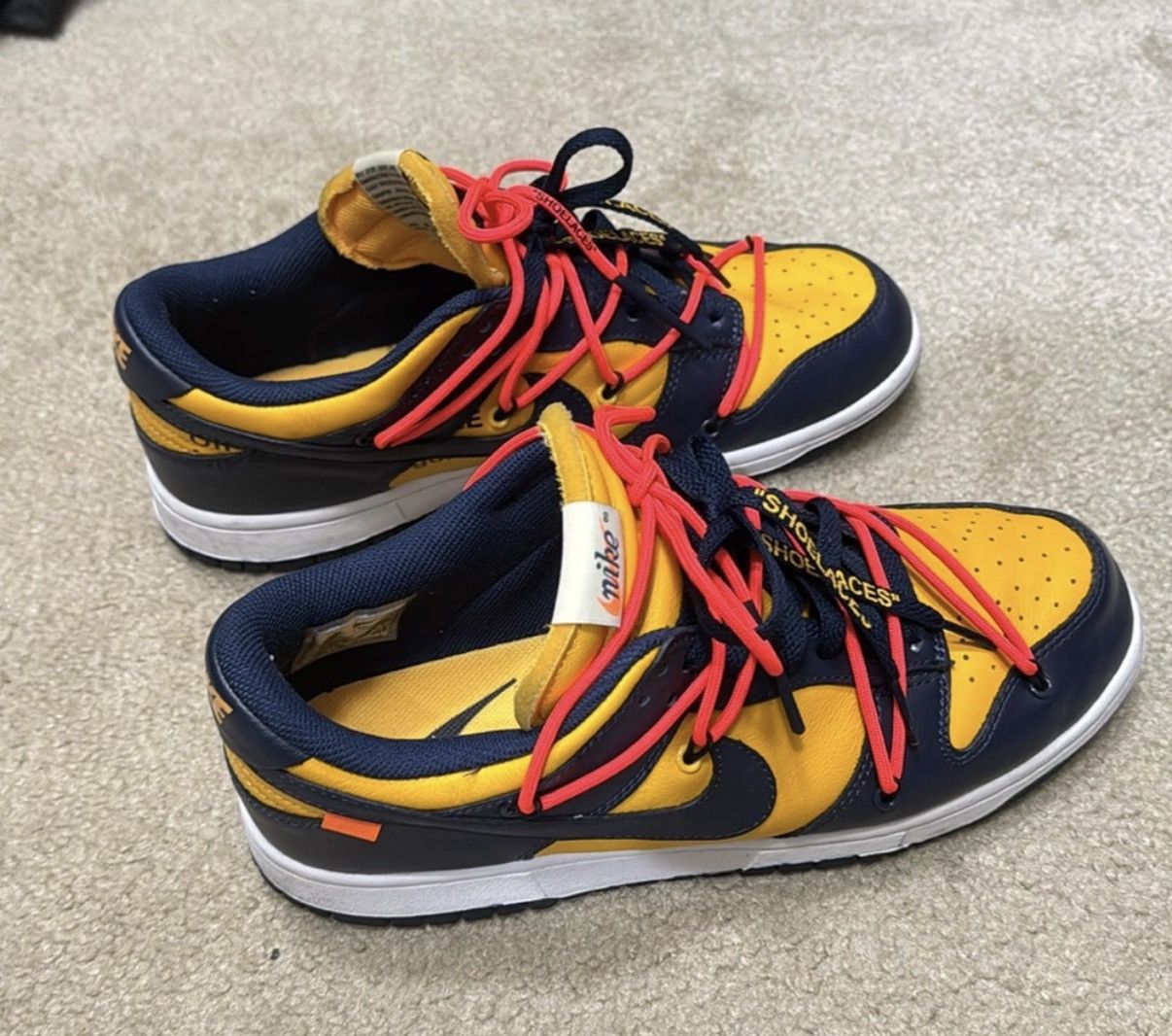 Nike × Off-White Nike Dunk Off-White Michigan Size US 9.5 / EU 42-43 - 4 Thumbnail