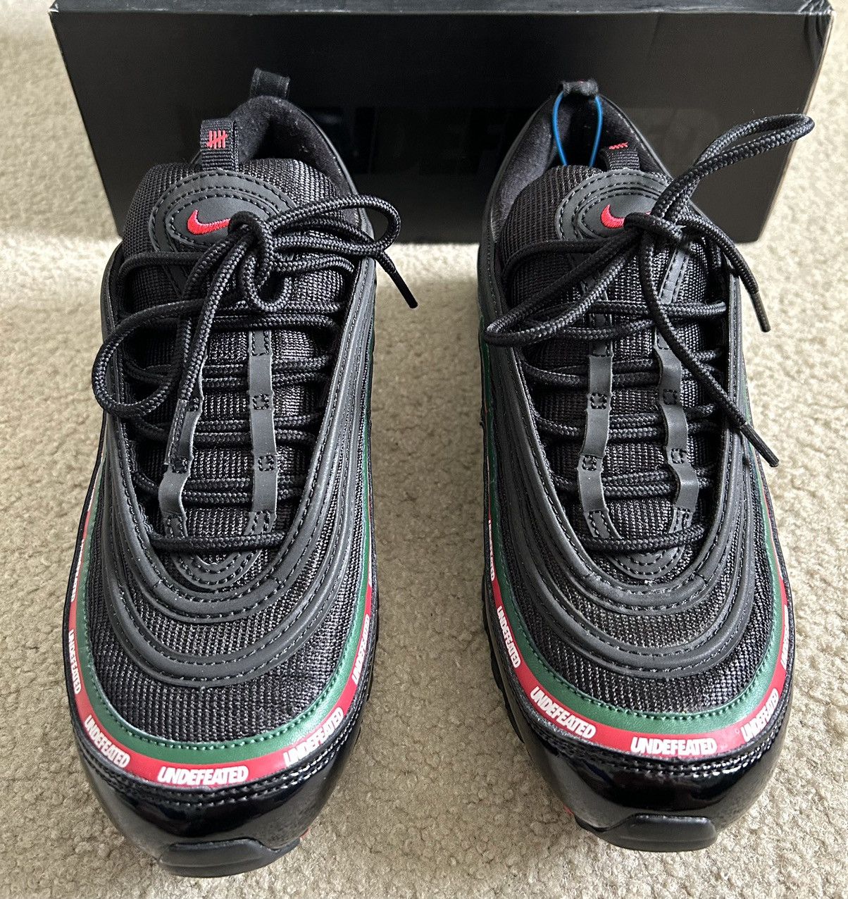 Nike × Undefeated Undefeated x Nike Air Max 97 OG “Black” Size US 8.5 / EU 41-42 - 4 Thumbnail