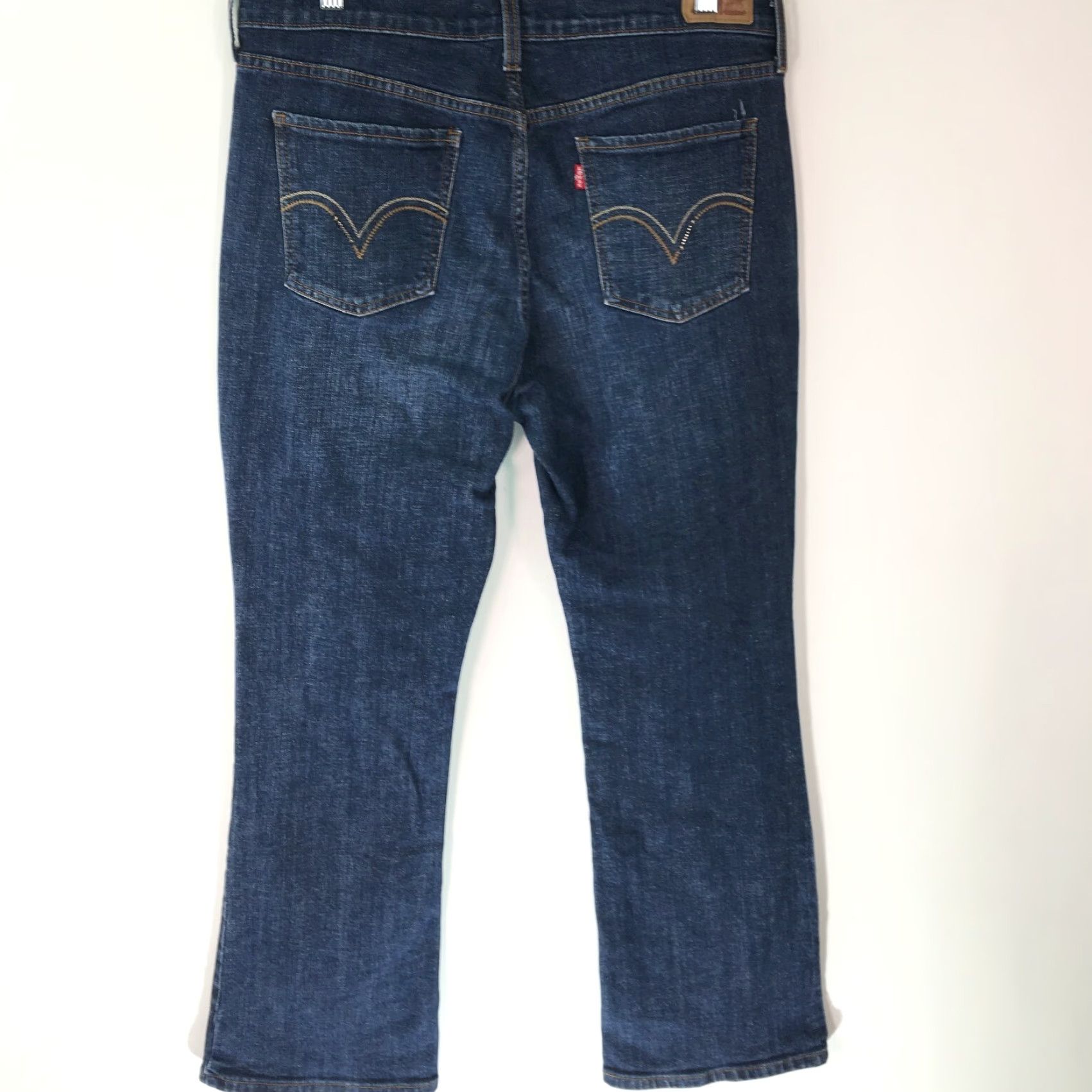 Denime Levi's 515 Women's Bootcut Jeans Size 12 Blue Denim Mid Rise 30" Inseam Classic Fit Size 34" / US 12 / IT 48 - 2 Thumbnail