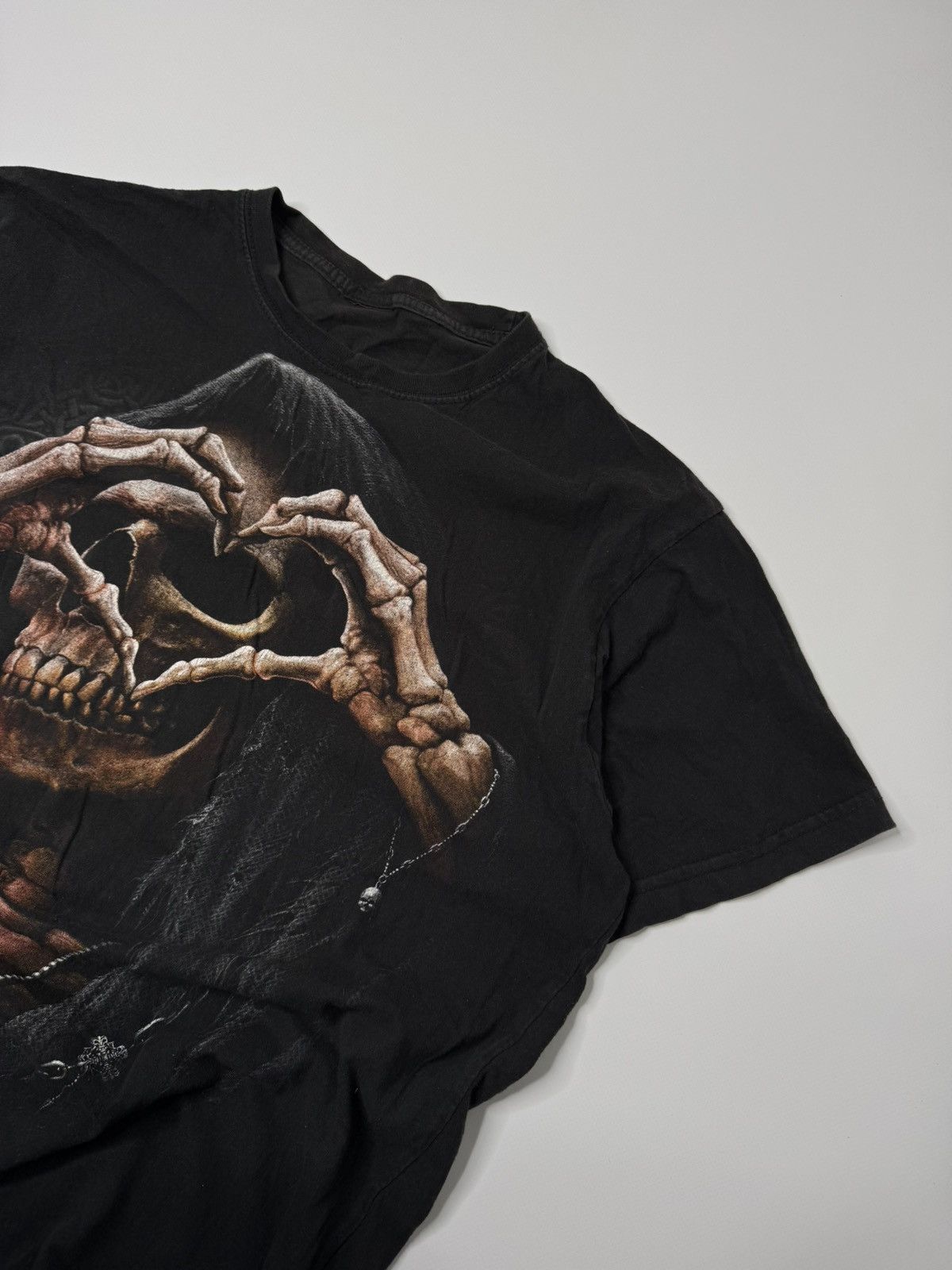 If Six Was Nine Vintage washed avant garde tee swag y2k skeleton 90s skate Size US M / EU 48-50 / 2 - 2 Thumbnail