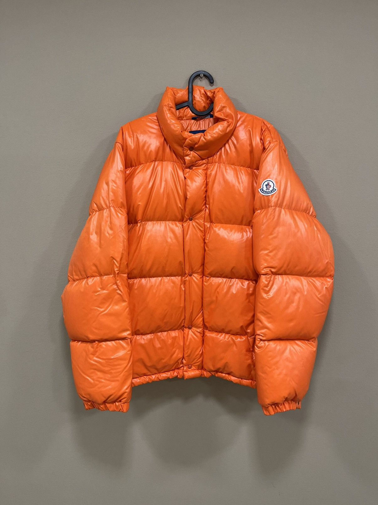 Moncler Orange Puffer Down Jacket Grenoble Rare Vintage
