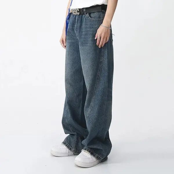 Jean × Vintage Y2K Vintage Wide Leg Jeans Japanese brand style Size US 34 / EU 50 - 3 Thumbnail