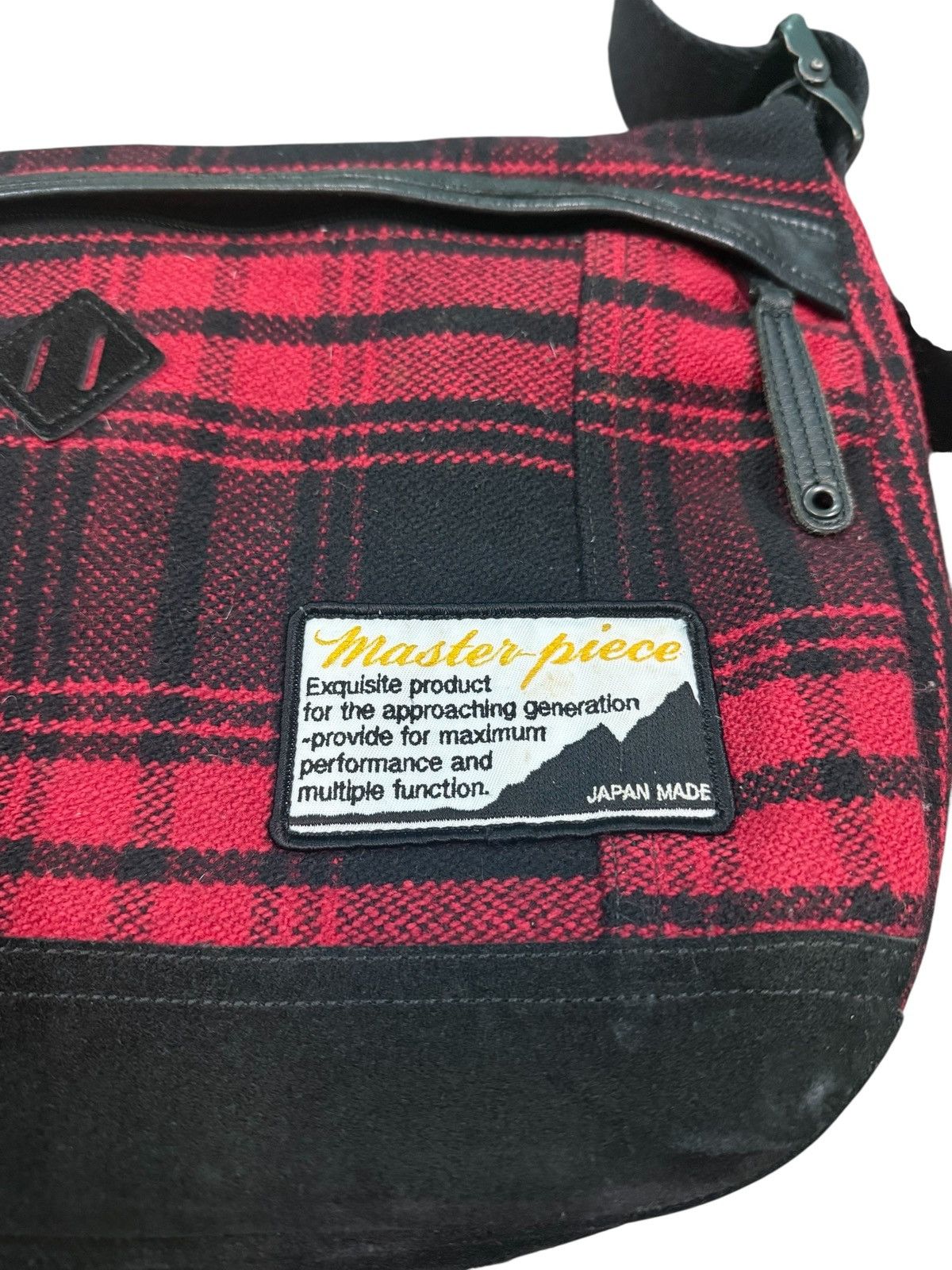 MasterPiece RARE MASTERPIECE PLAID WOOL MASSENGER BAG Size ONE SIZE - 5 Thumbnail