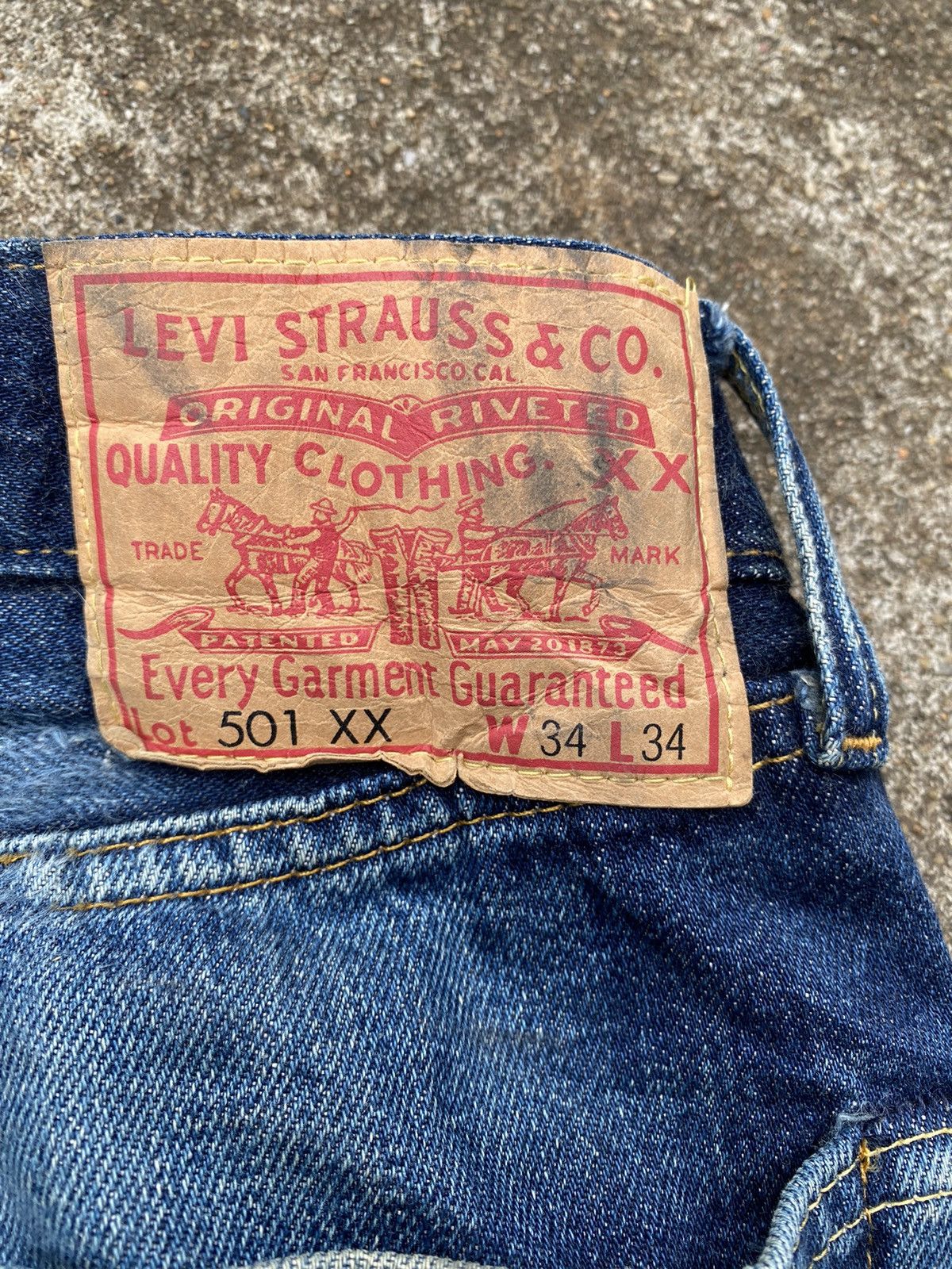 Levi's Vintage Clothing Levis 501XX Big E Made in Turkey Size US 31 - 15 Thumbnail