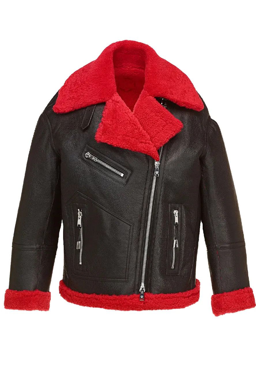 MCM o1mt1gz0625 Zip Up Jacket in Black/Red Size L / US 10 / IT 46 - 1 Thumbnail