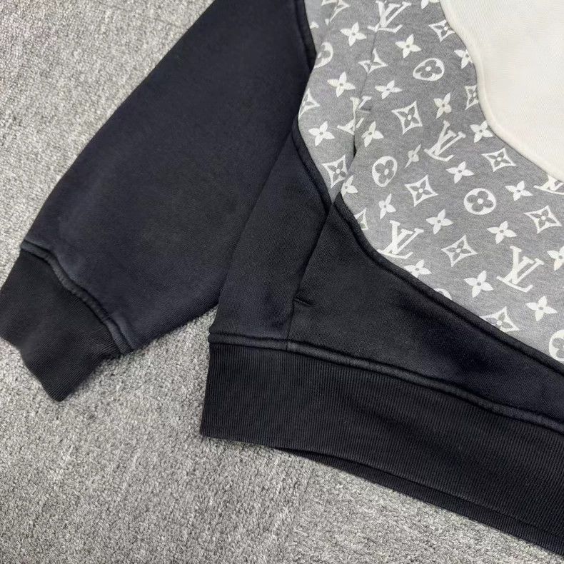 Louis Vuitton Louis Vuitton Black and white circular cut hoodie 2501-Next Size US XXL / EU 58 / 5 - 6 Thumbnail