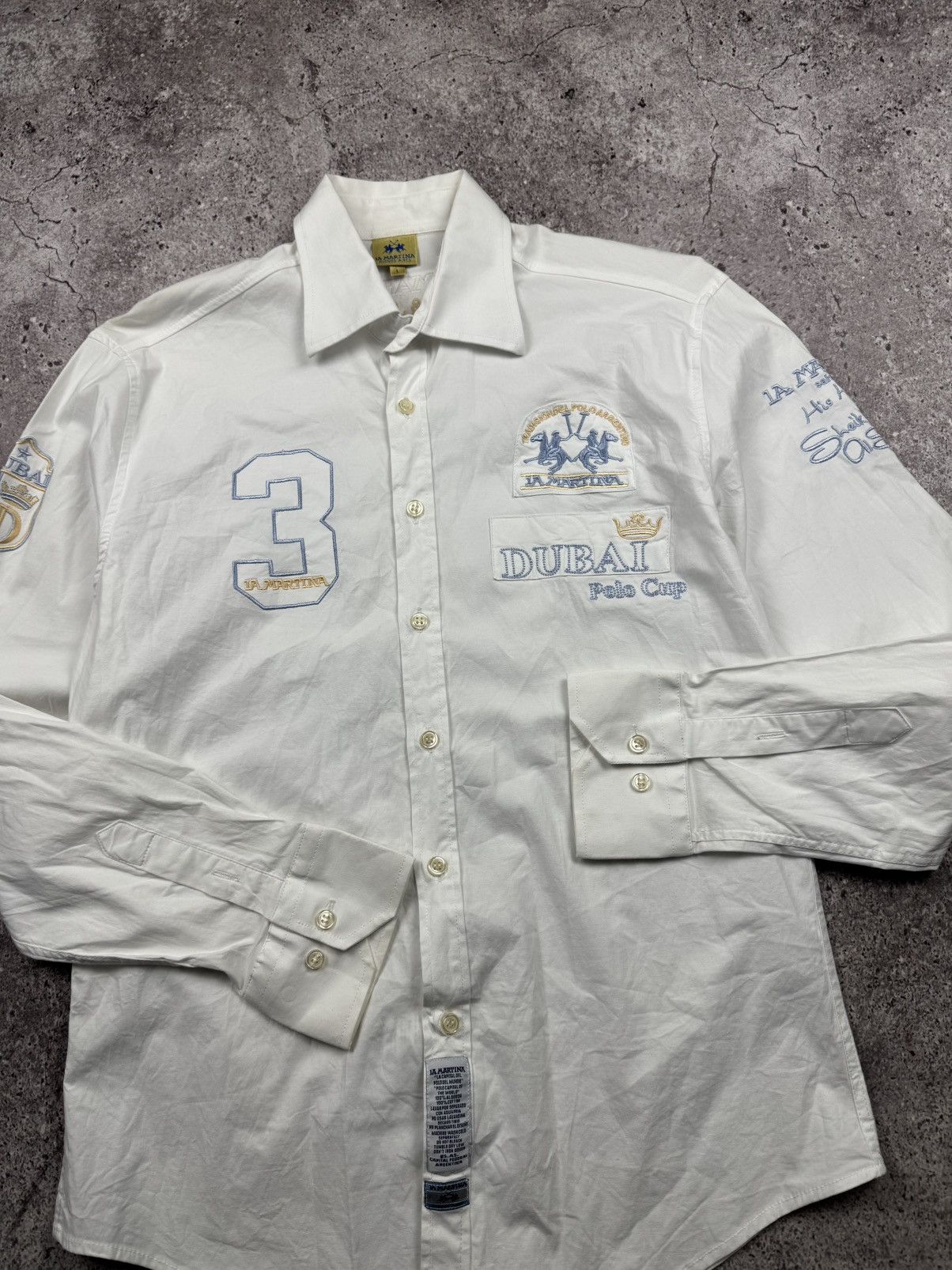 La Martina Vintage Y2KLa Martina Dubai Polo Team Button ups Shirt Size US L / EU 52-54 / 3 - 7 Thumbnail