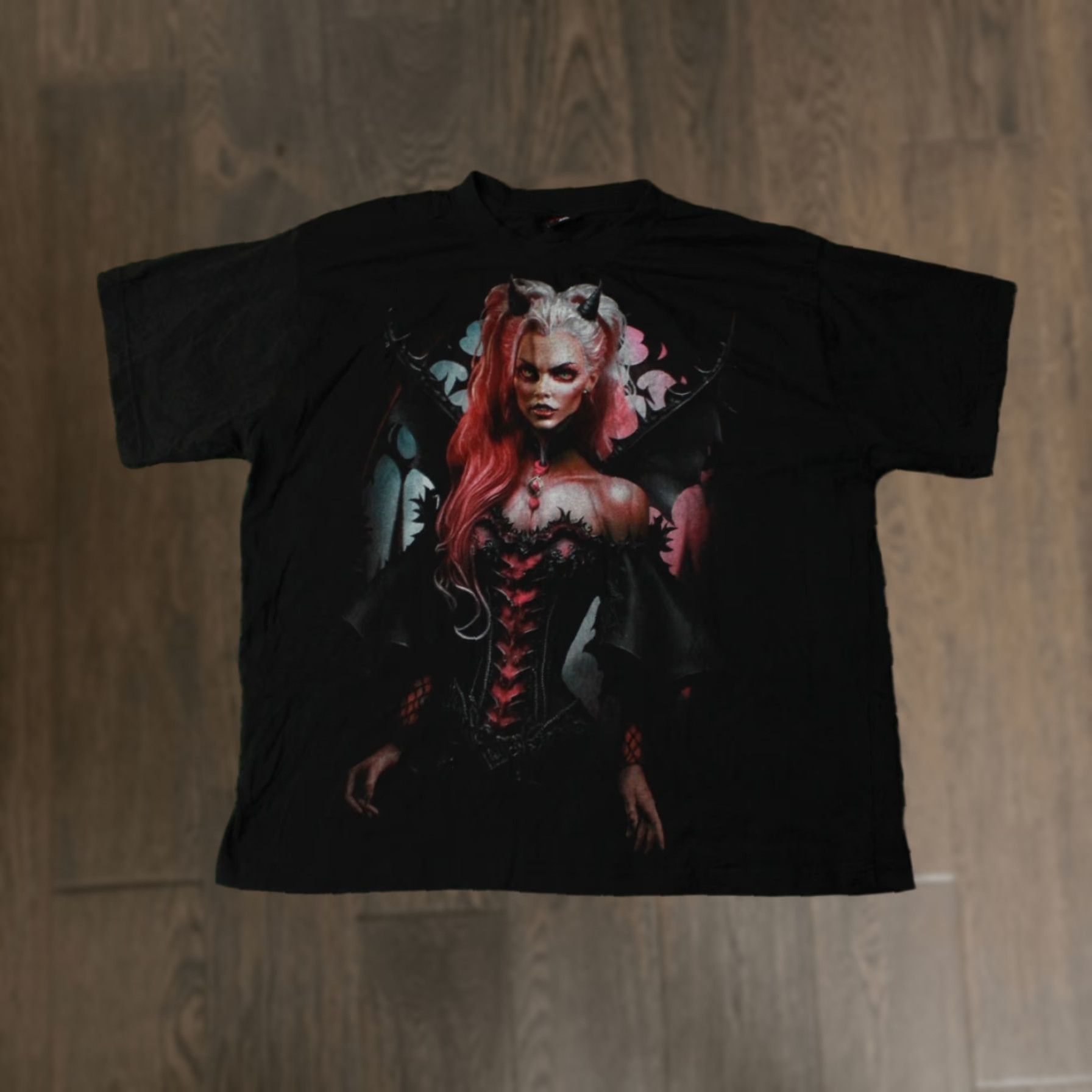 Vintage THE ANTIBARB Spiral Shirt Mens XXXL Black 100% Cotton Short Sleeve T-Shirt Horror Look Vintage Not Vintage Size US XXL / EU 58 / 5 - 1 Thumbnail
