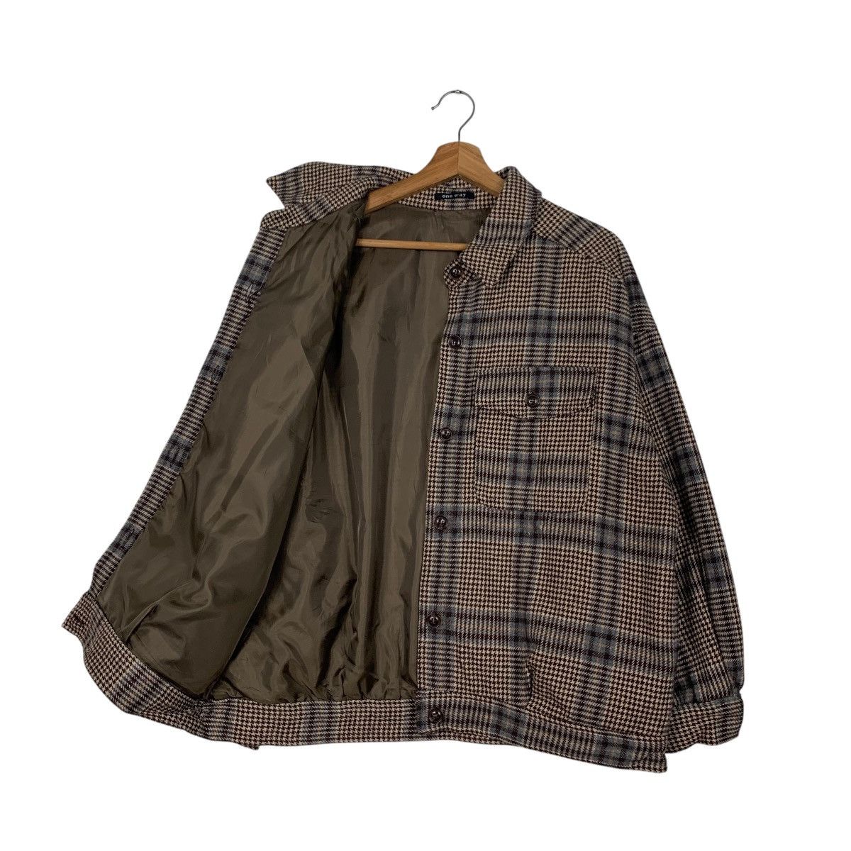 Japanese Brand ONE WAY Checked Button Casual Jacket #2129-C93 Size US M / EU 48-50 / 2 - 11 Thumbnail