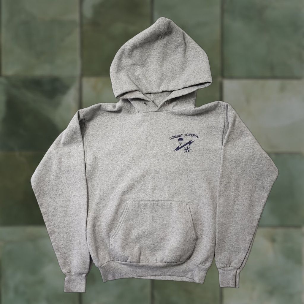 Hanes VINTAGE Hanes USAF Hoodie Mens Small Gray Combat Control Military Air Force S Mens Gray Hanes USAF Hoodie Size US S / EU 44-46 / 1 - 1 Thumbnail