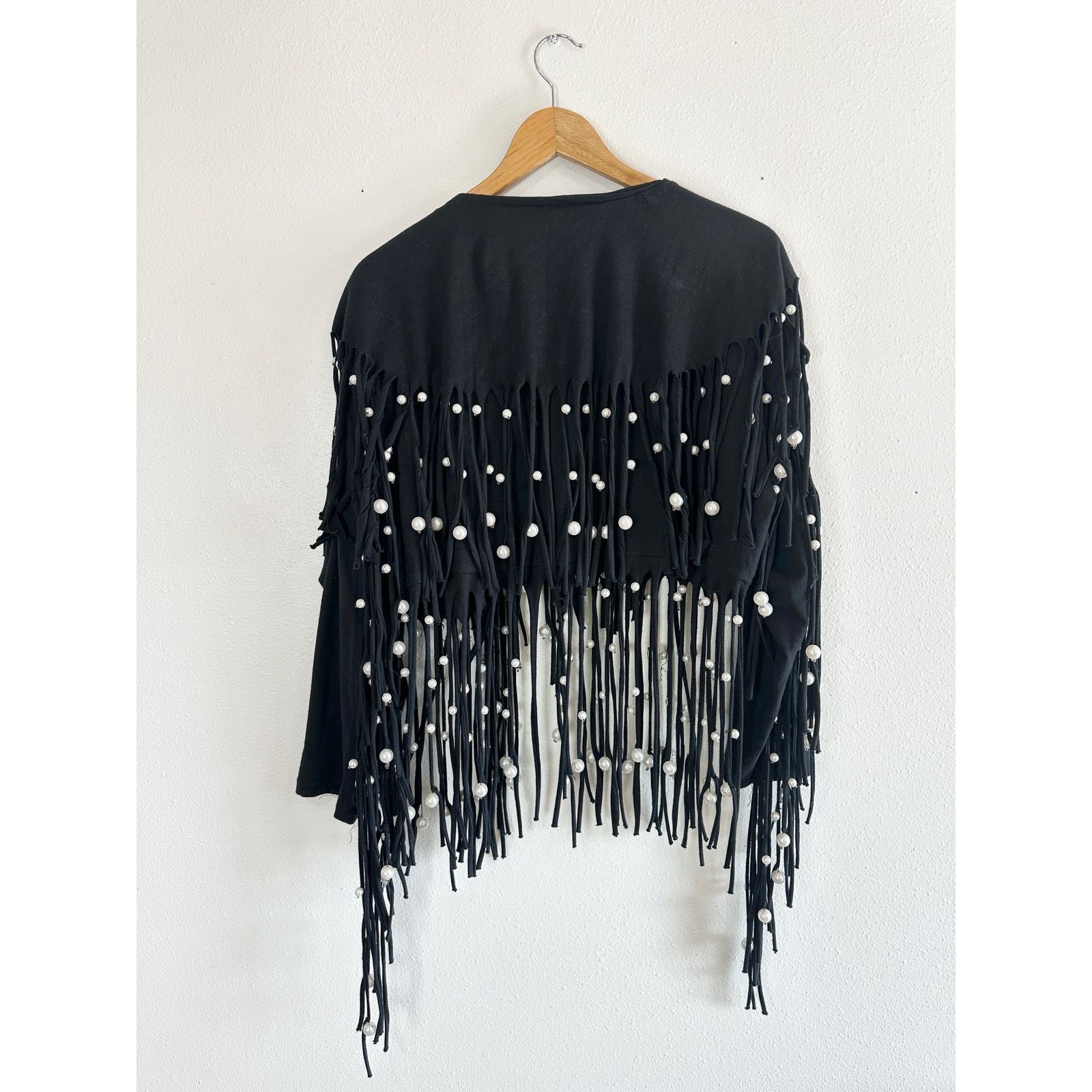 Vintage 80’s Pearl Fringe Bolero Jacket size large Size L / US 10 / IT 46 - 6 Thumbnail