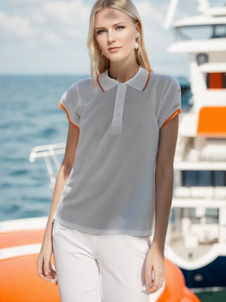 Vintage Women's Polo, Roly. White. S. Used. Very good condition Size S / US 4 / IT 40 - 1 Thumbnail