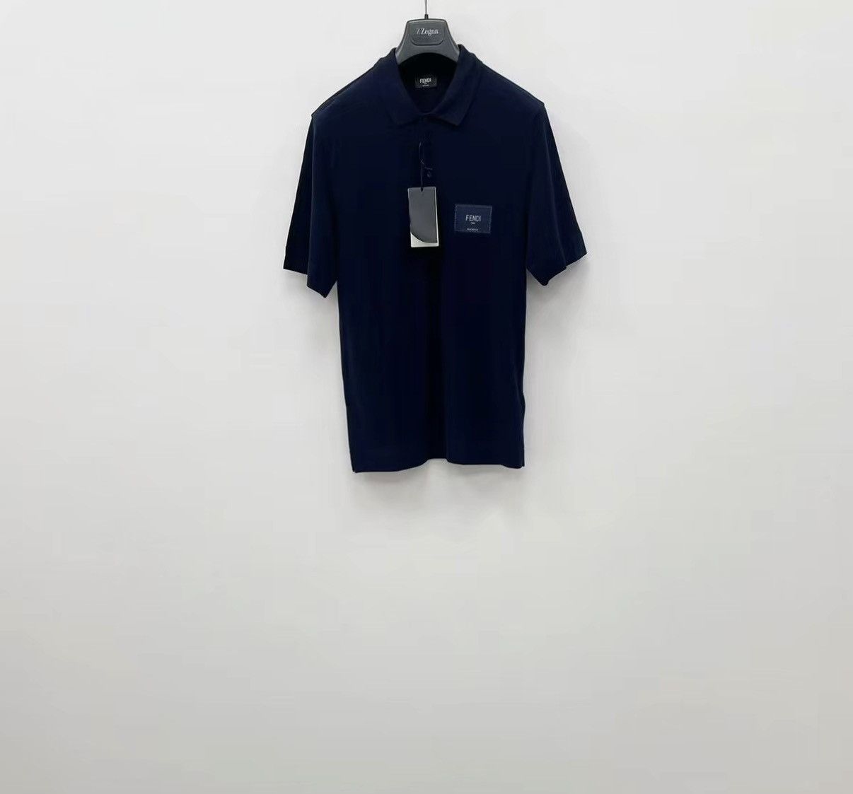 Fendi FENDI 100% Cotton Short Sleeve Polo Shirt J30 Size US XS / EU 42 / 0 - 1 Thumbnail