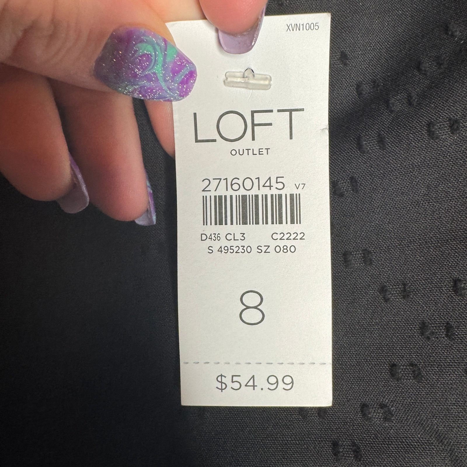 Loft LOFT Black Eyelet Pencil Skirt Size 8 NWT Work Career Lined Size 30" / US 8 / IT 44 - 3 Thumbnail