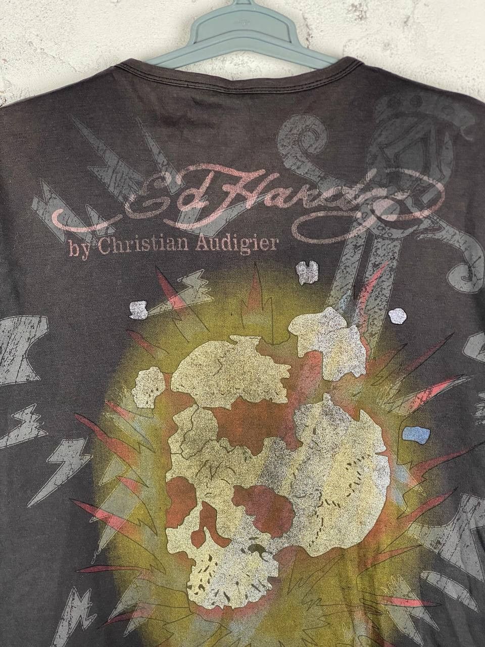 Ed Hardy × Japanese Brand × Vintage Ed Hardy TShirt Vintage Style Big Logo Print Y2K Skull 💀 Size US M / EU 48-50 / 2 - 7 Thumbnail