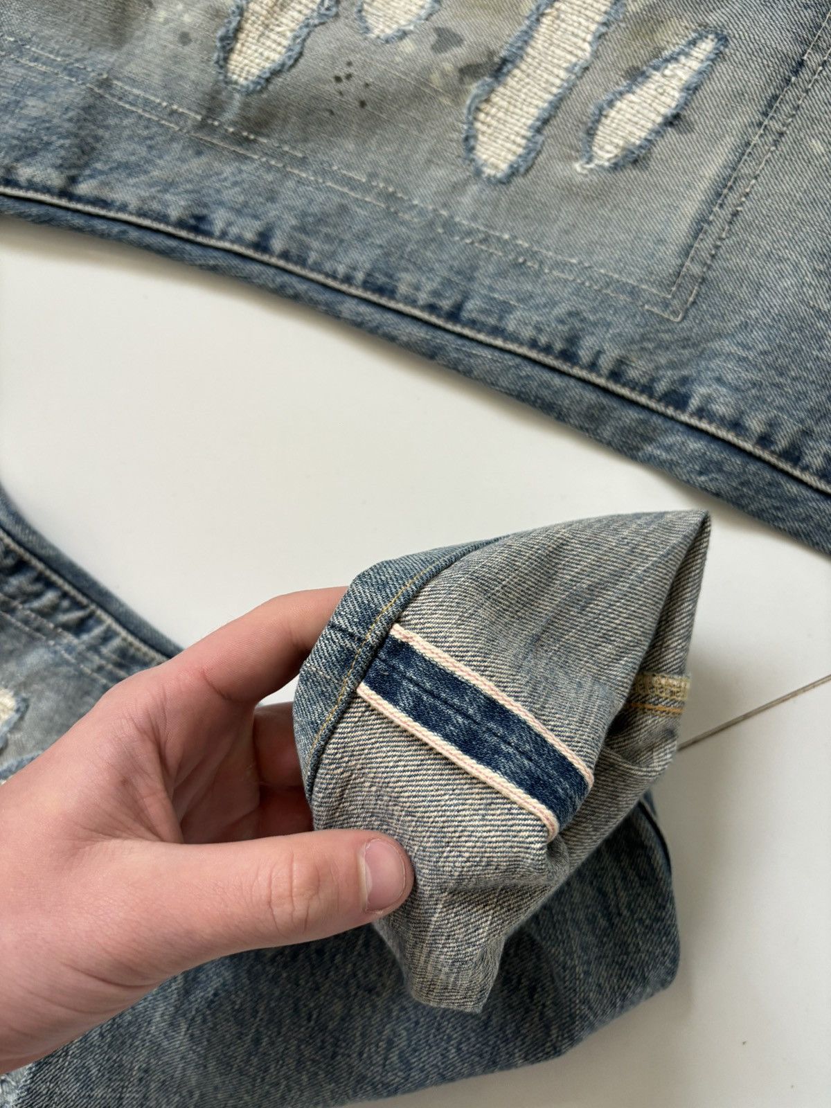 Japanese Brand × Maison MIHARA YASUHIRO rare mihara yasuhiro selvage denim Size US 32 / EU 48 - 3 Thumbnail