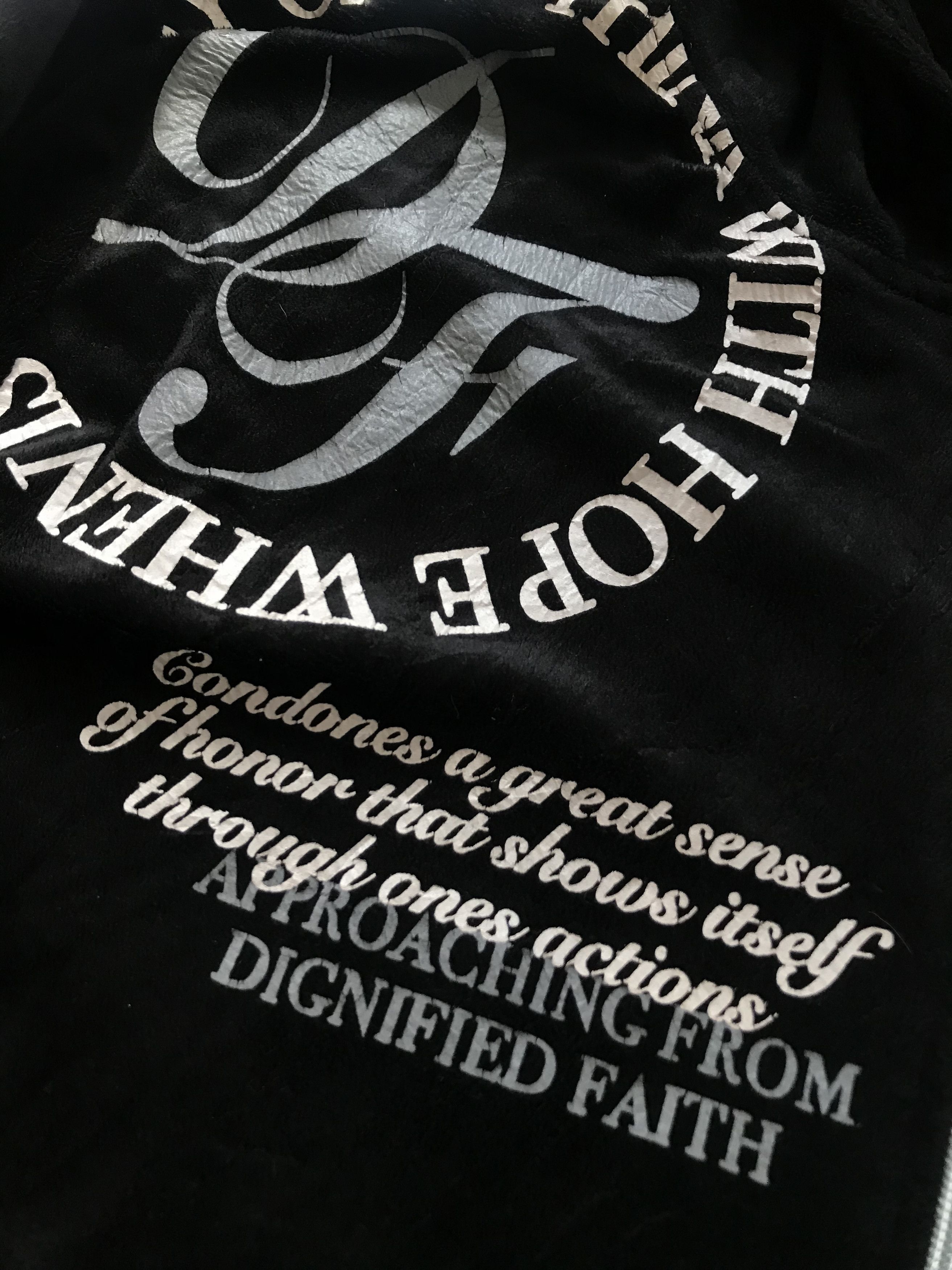 Le Grande Bleu (L.G.B.) Beaumere Japanese Poem Velvet Zip Hoodie Size US XL / EU 56 / 4 - 3 Thumbnail
