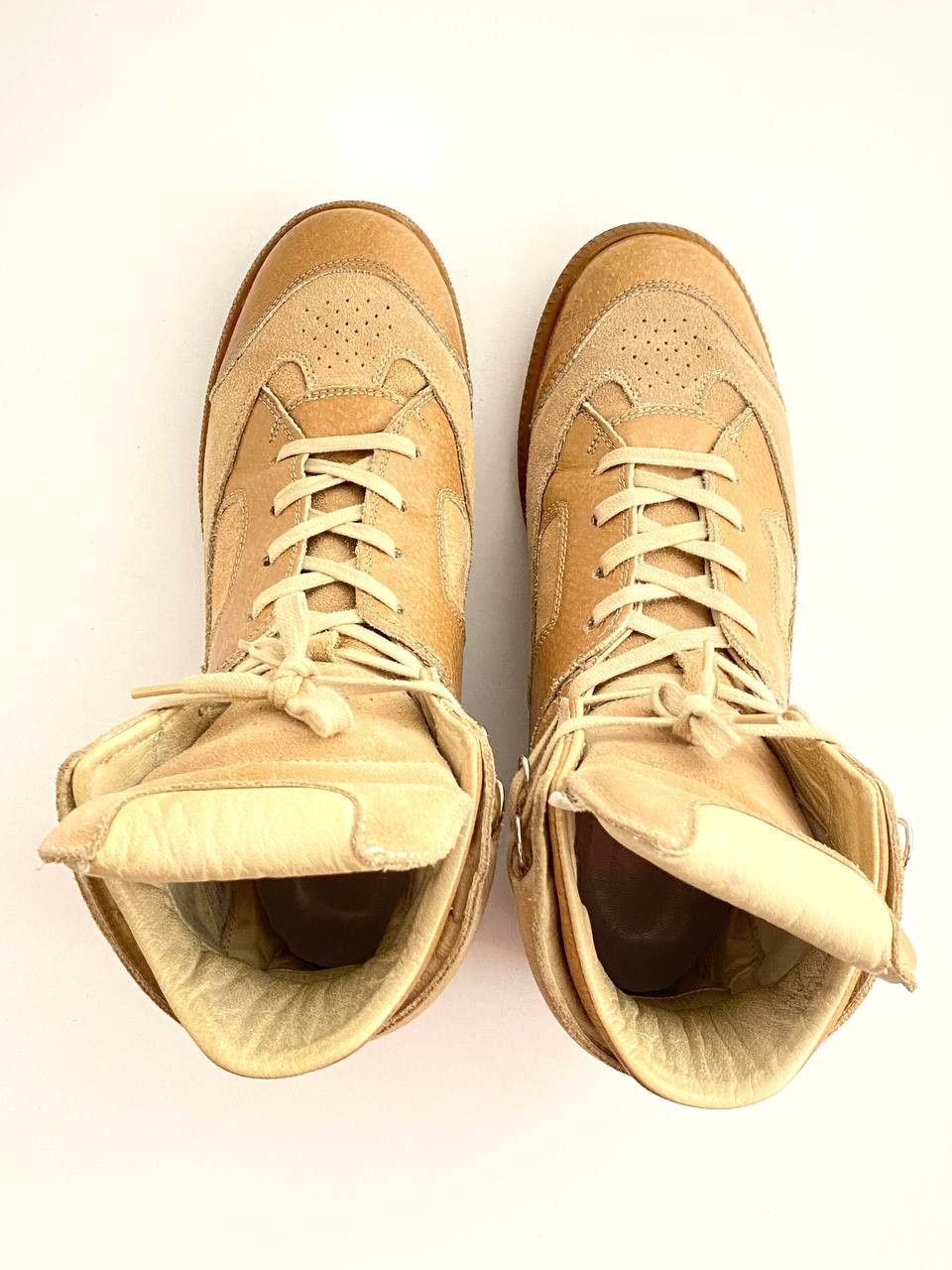 Maison Margiela Maison Margiela Hybrid Leather High Top Sneakers Vintage Size US 8 / IT 38 - 9 Thumbnail