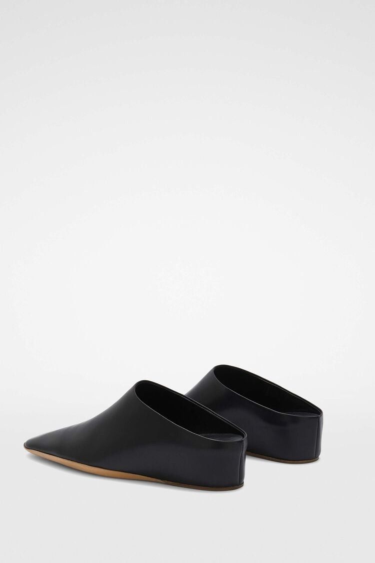 Jil Sander o1w1db10825 Mules in Black Size US 8 / IT 38 - 4 Thumbnail