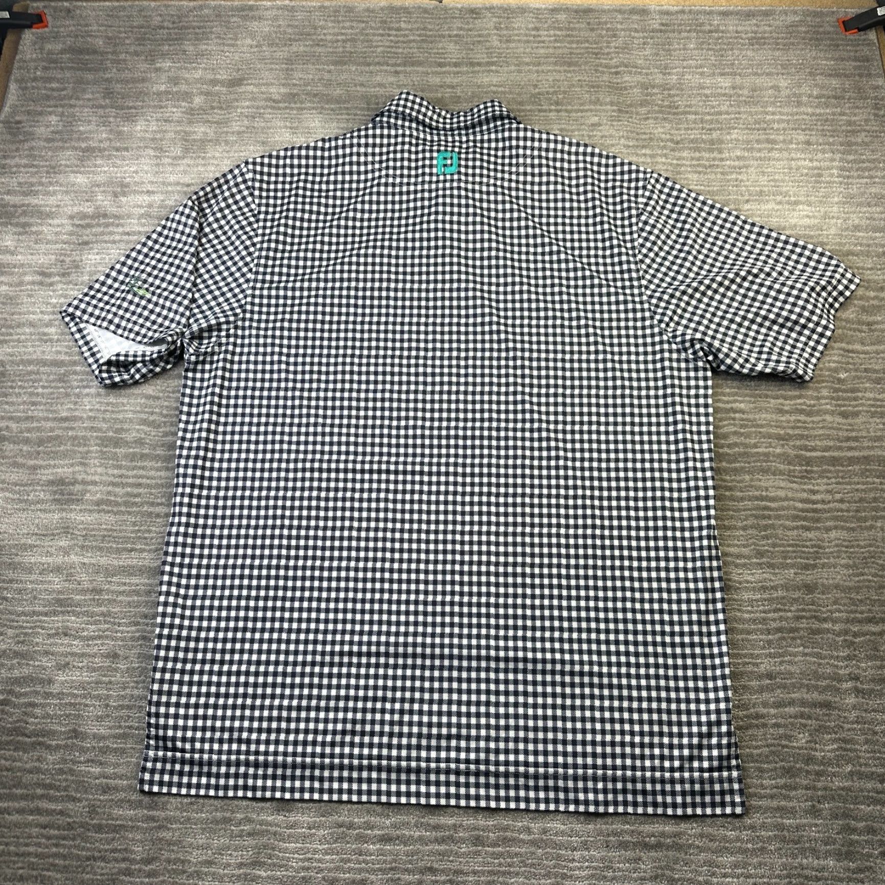Footjoy Footjoy Polo Shirt Mens Large Gray Gingham Plaid Presidents Cup Liberty National Size US L / EU 52-54 / 3 - 3 Thumbnail