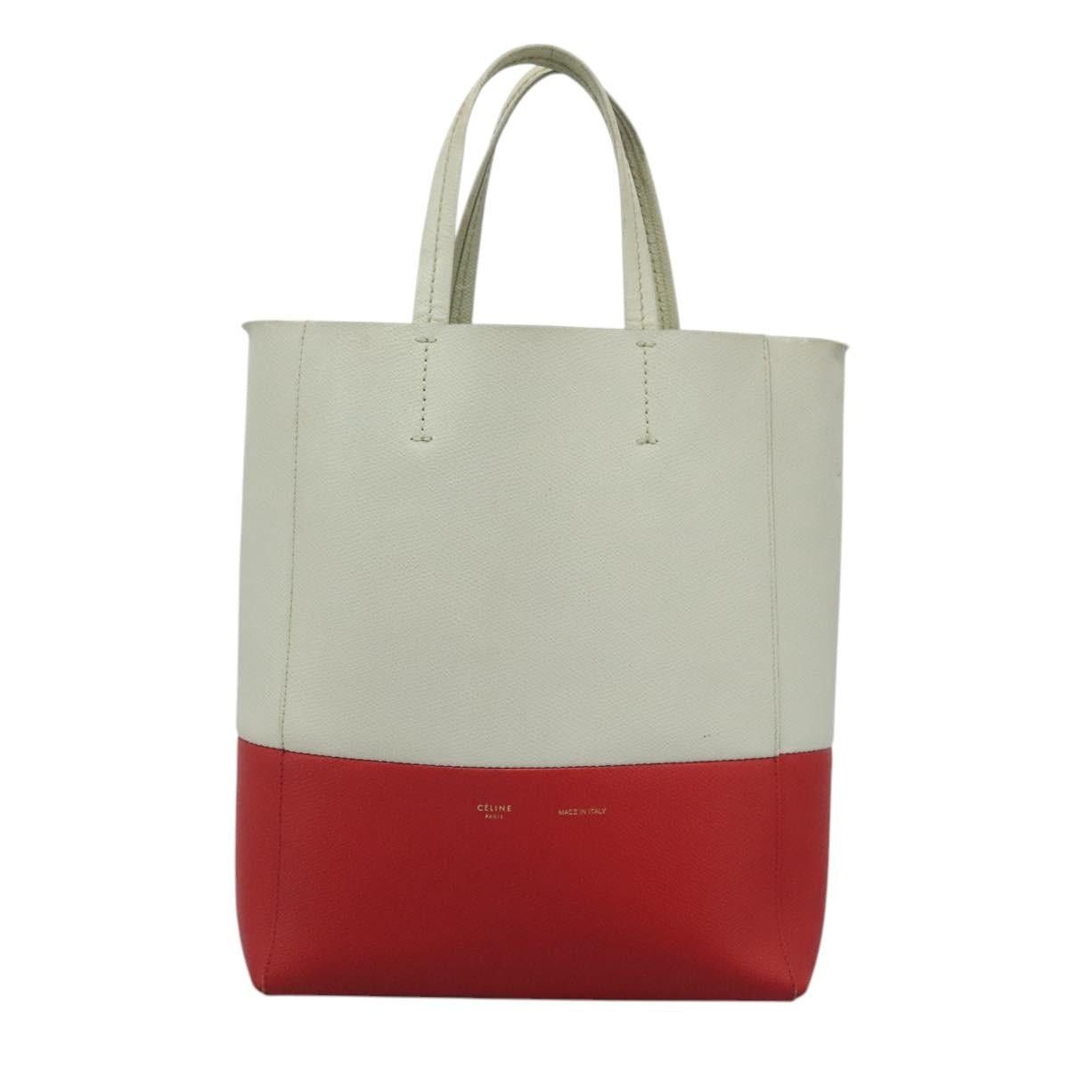 Celine CELINE Tote Bag Leather Red Size ONE SIZE - 2 Thumbnail