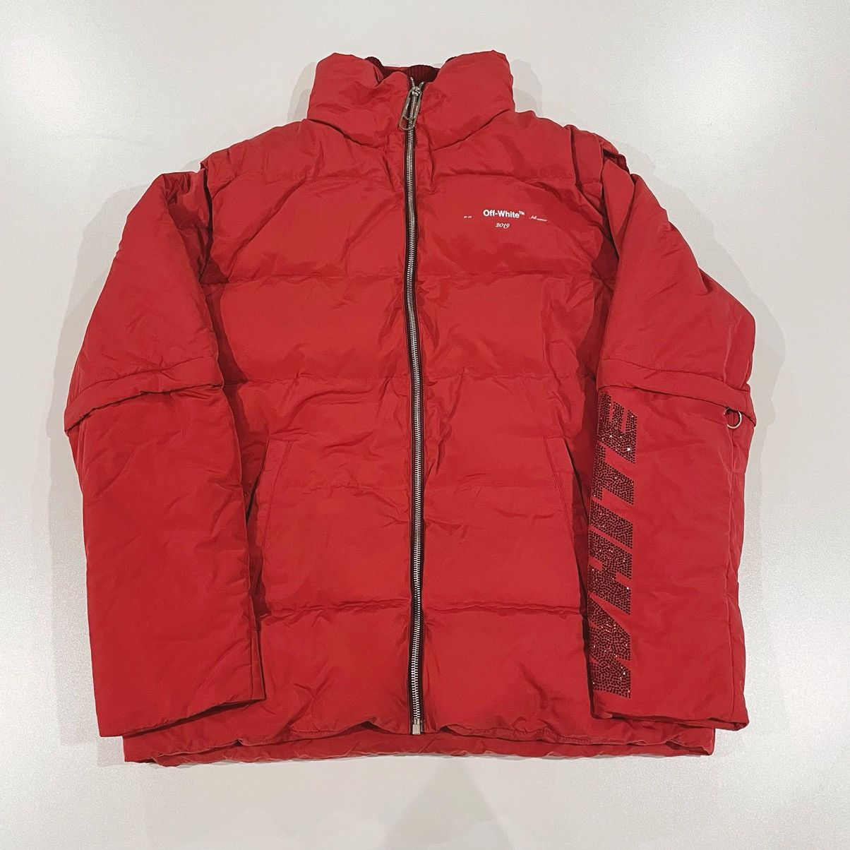 Off-White Off-White red diamond logo detachable puffer jkt Size US L / EU 52-54 / 3 - 1 Thumbnail