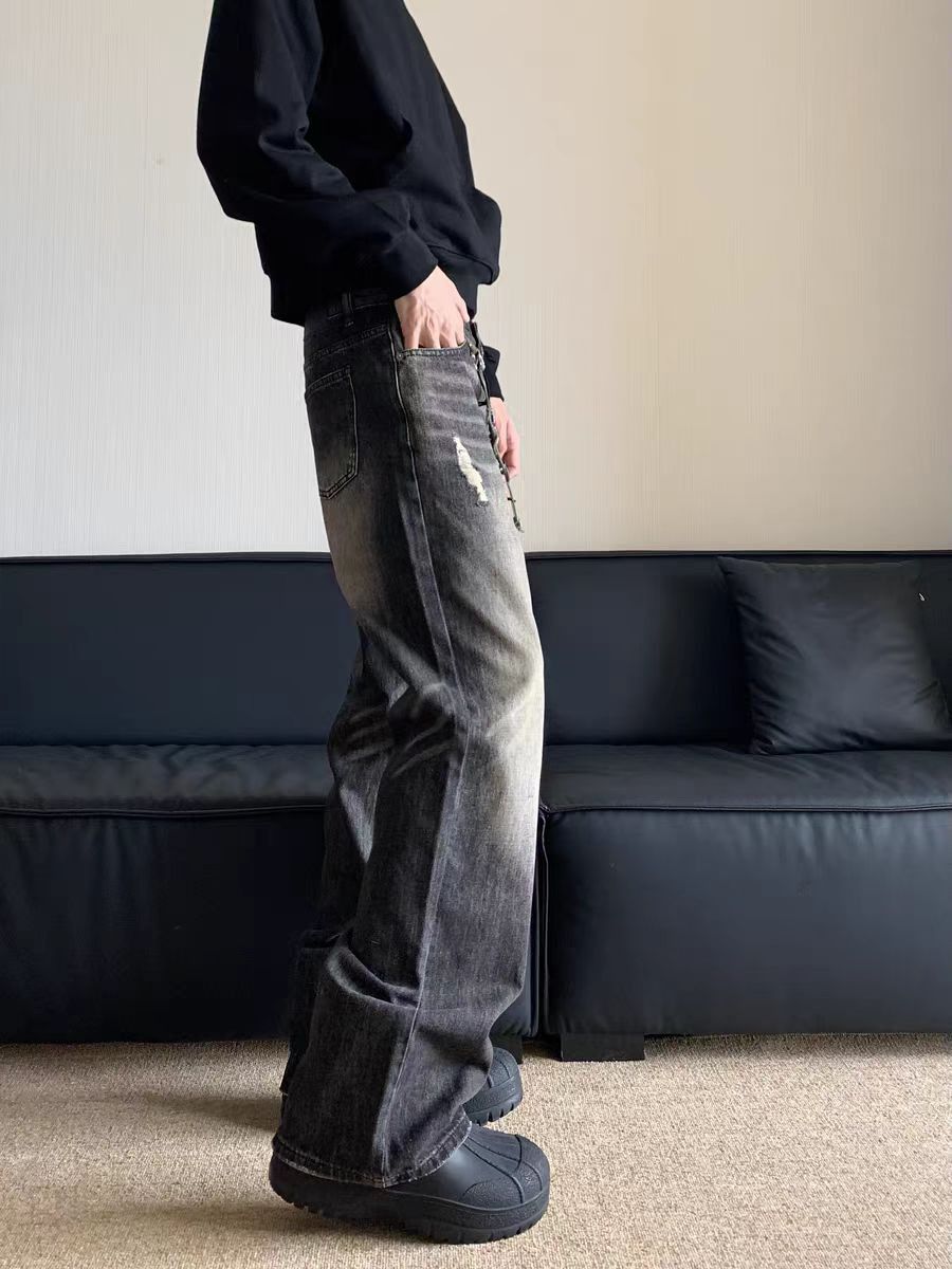 Japanese Brand × Jean Vintage Washed Straight Leg Aged Jeans Size US 34 / EU 50 - 4 Thumbnail