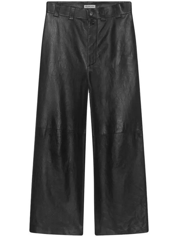 Balenciaga o1mt1gz0924 Cropped Pants in Black Size 28" / US 6 / IT 42 - 1 Thumbnail