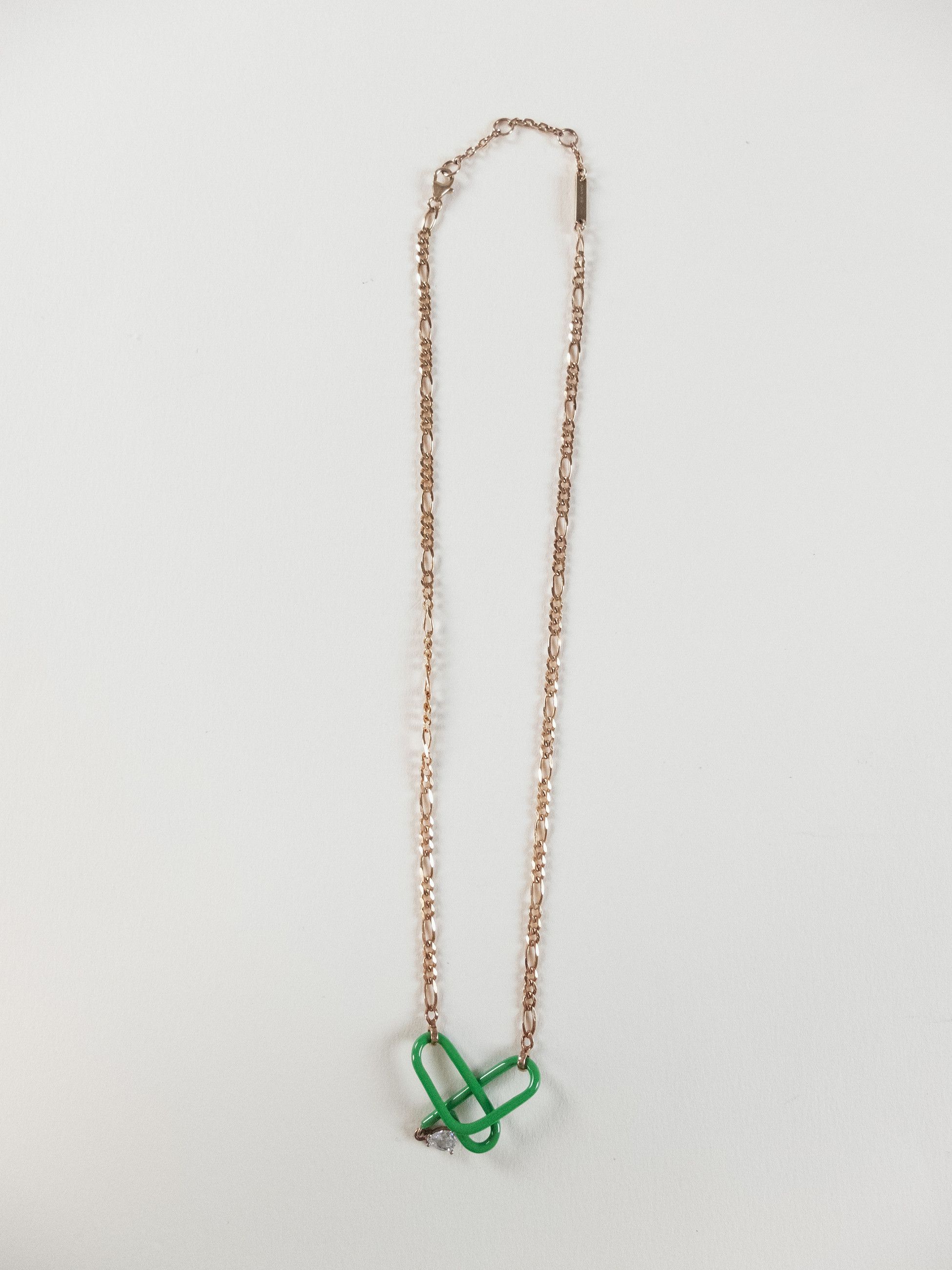 Bottega Veneta BOTTEGA VENETA Intertwined pendant ceramic silver necklace q Size ONE SIZE - 5 Thumbnail