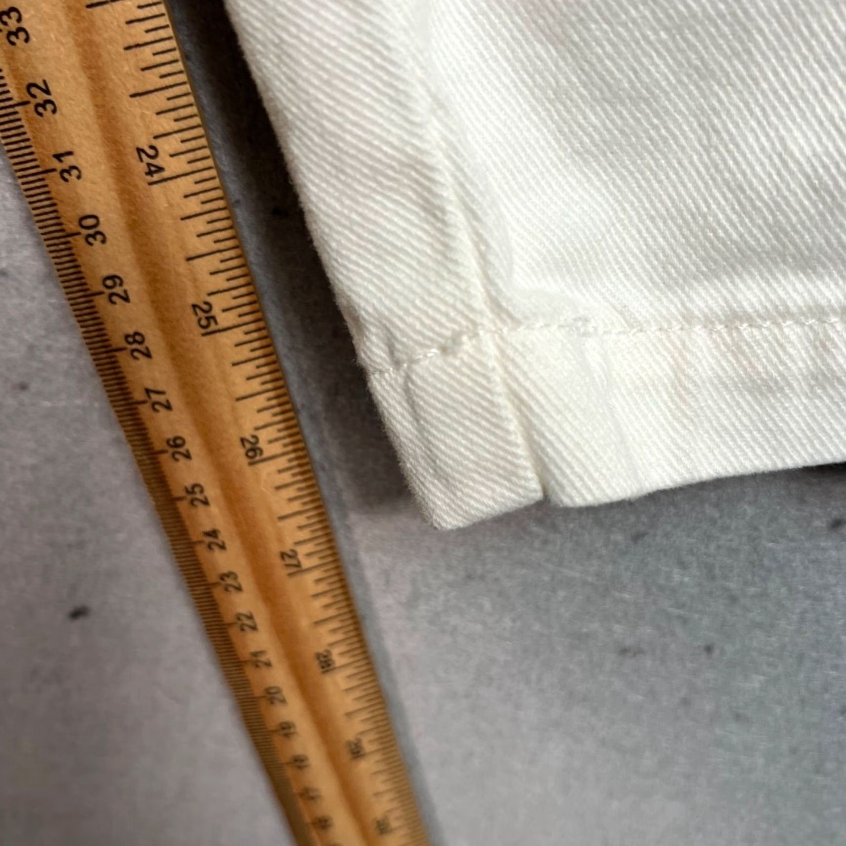 Reiss VINTAGE Reiss White Denim Tapered Jeans Pants Button Detail Adult Womens 14 White Size 36" / US 14 / IT 50 - 7 Thumbnail