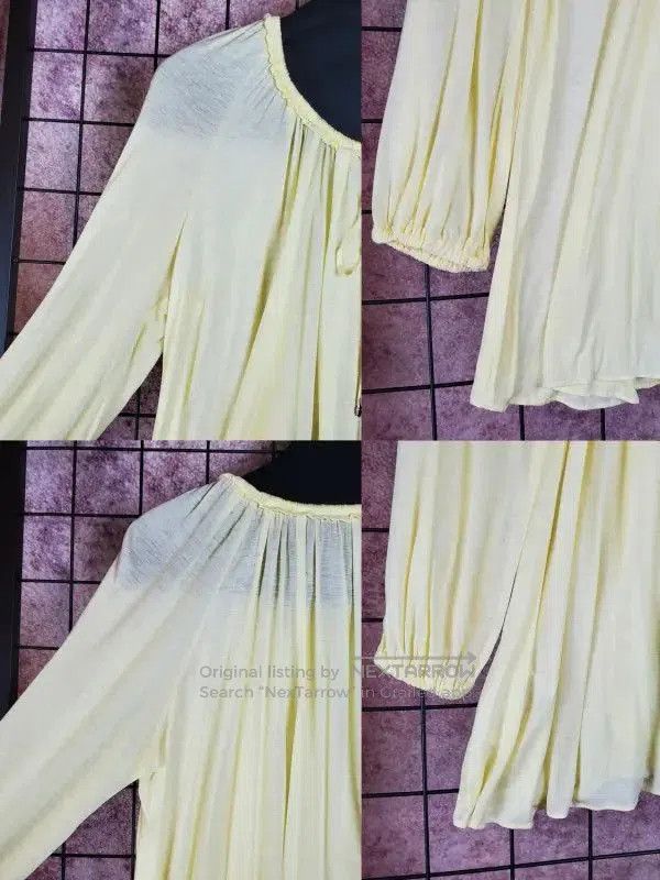 Burberry Burberry Summer Yellow Long Sleeve Knit Blouse. Size M / US 6-8 / IT 42-44 - 5 Thumbnail