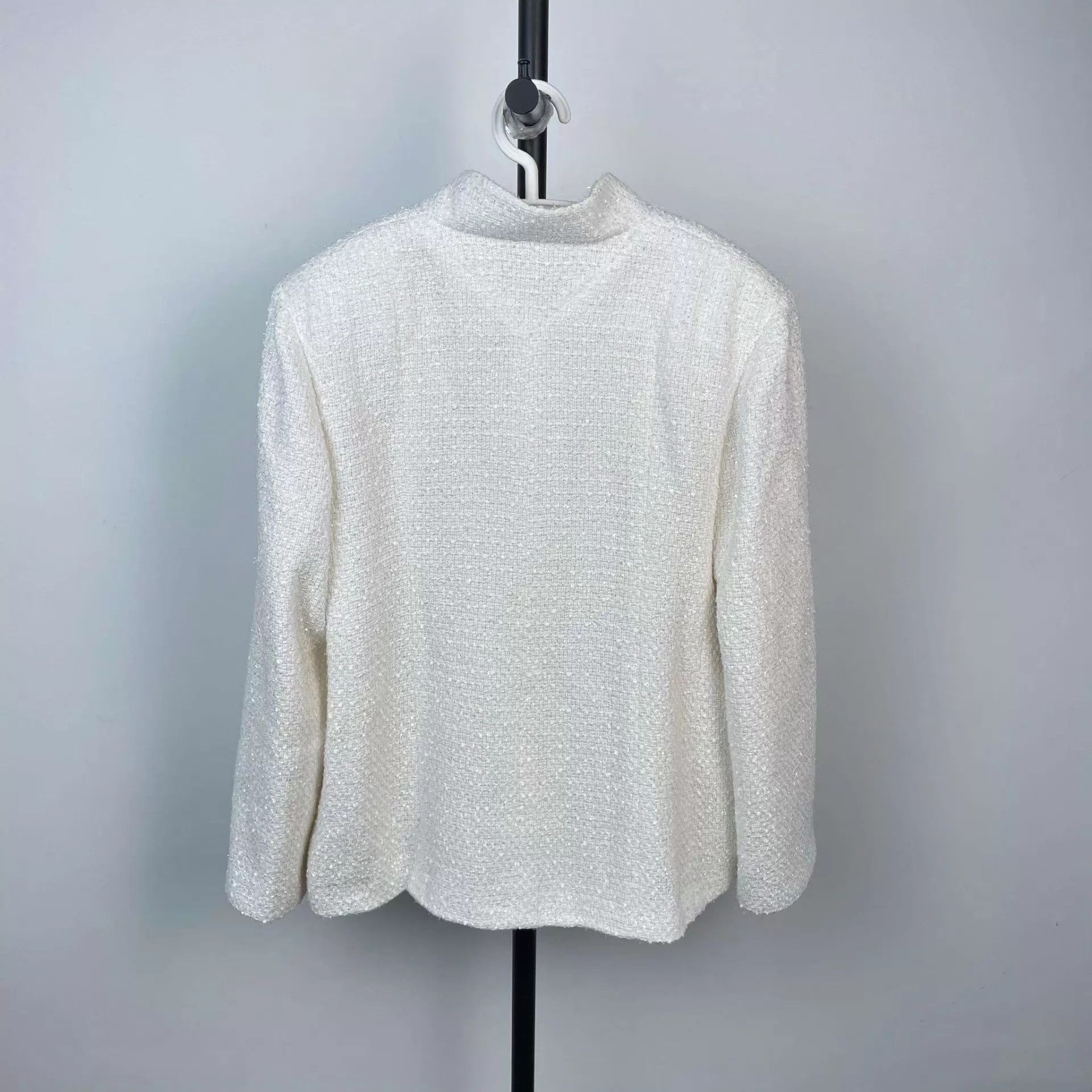 Chanel Chanel Beach Collection Stand Collar White Jacket 44 Size L / US 10 / IT 46 - 2 Thumbnail