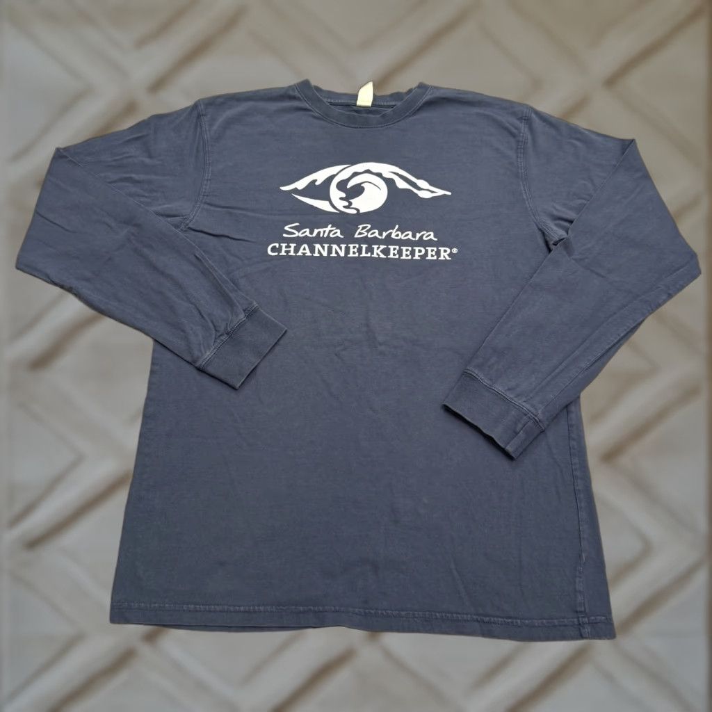 Vintage Vintage Econscious Santa Barbara Channelkeeper Blue T-Shirt Men Medium Crew Neck Logo Casual Size US M / EU 48-50 / 2 - 1 Thumbnail