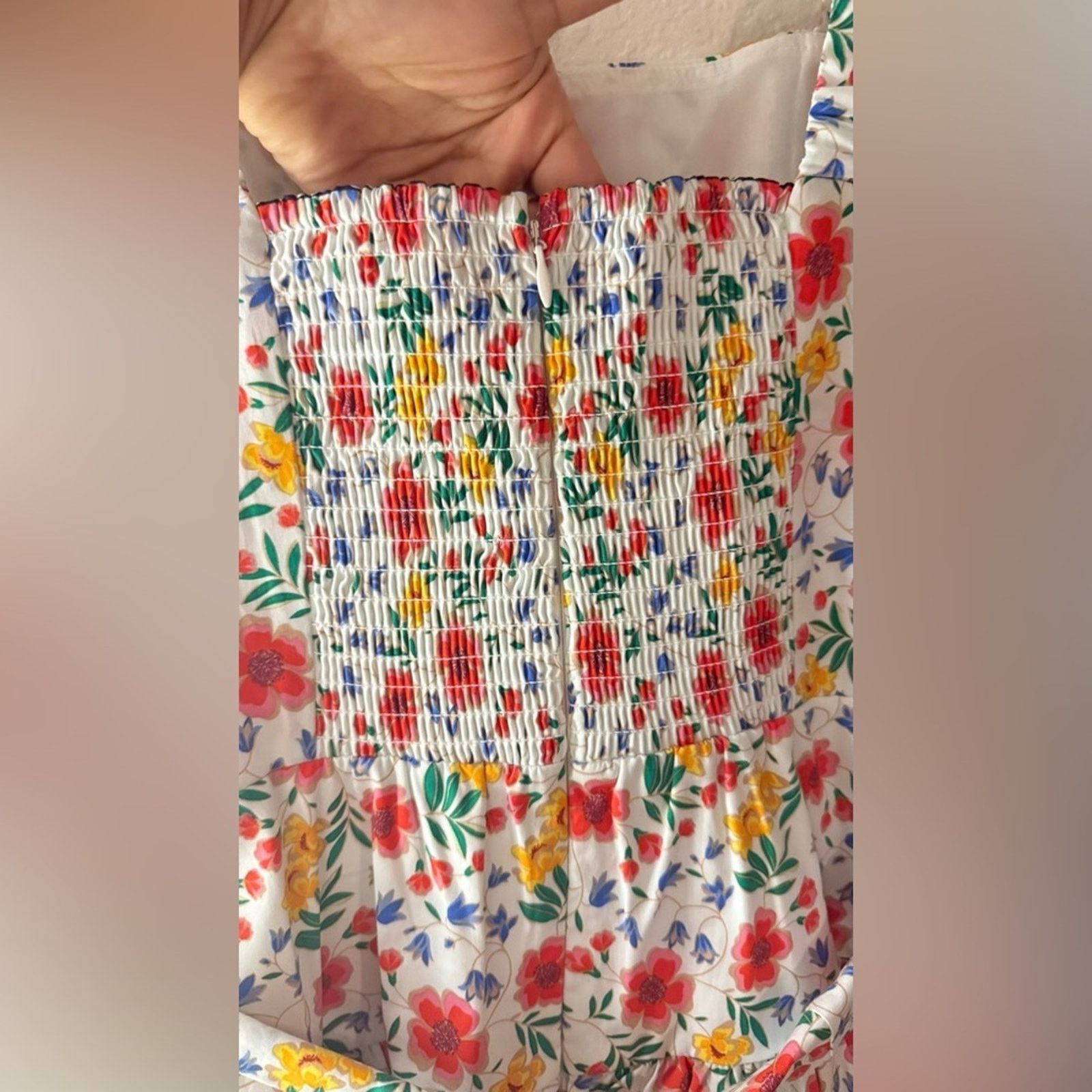Elizabeth and James Eliza J. Floral Print Midi Dress Square Neck Sise 4 Size S / US 4 / IT 40 - 6 Thumbnail