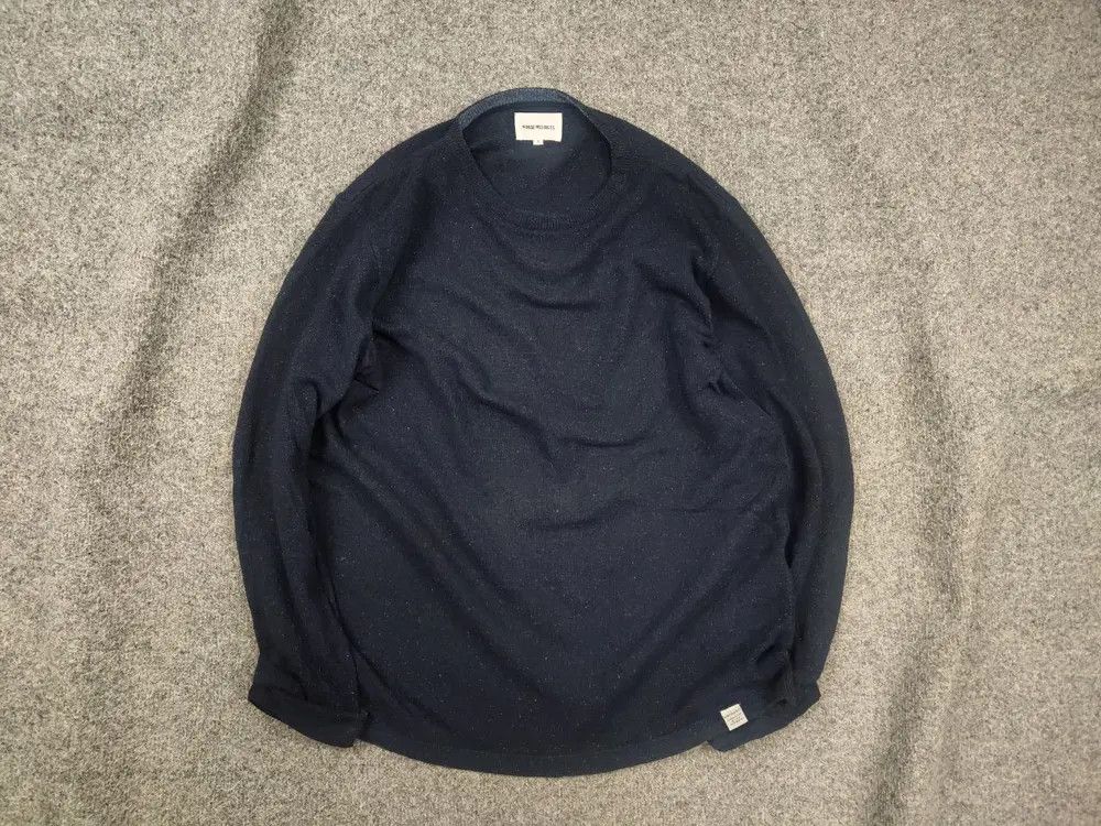 Norse Projects Norse Project Design textured Wool Blend Navy Pullover Size US M / EU 48-50 / 2 - 1 Thumbnail
