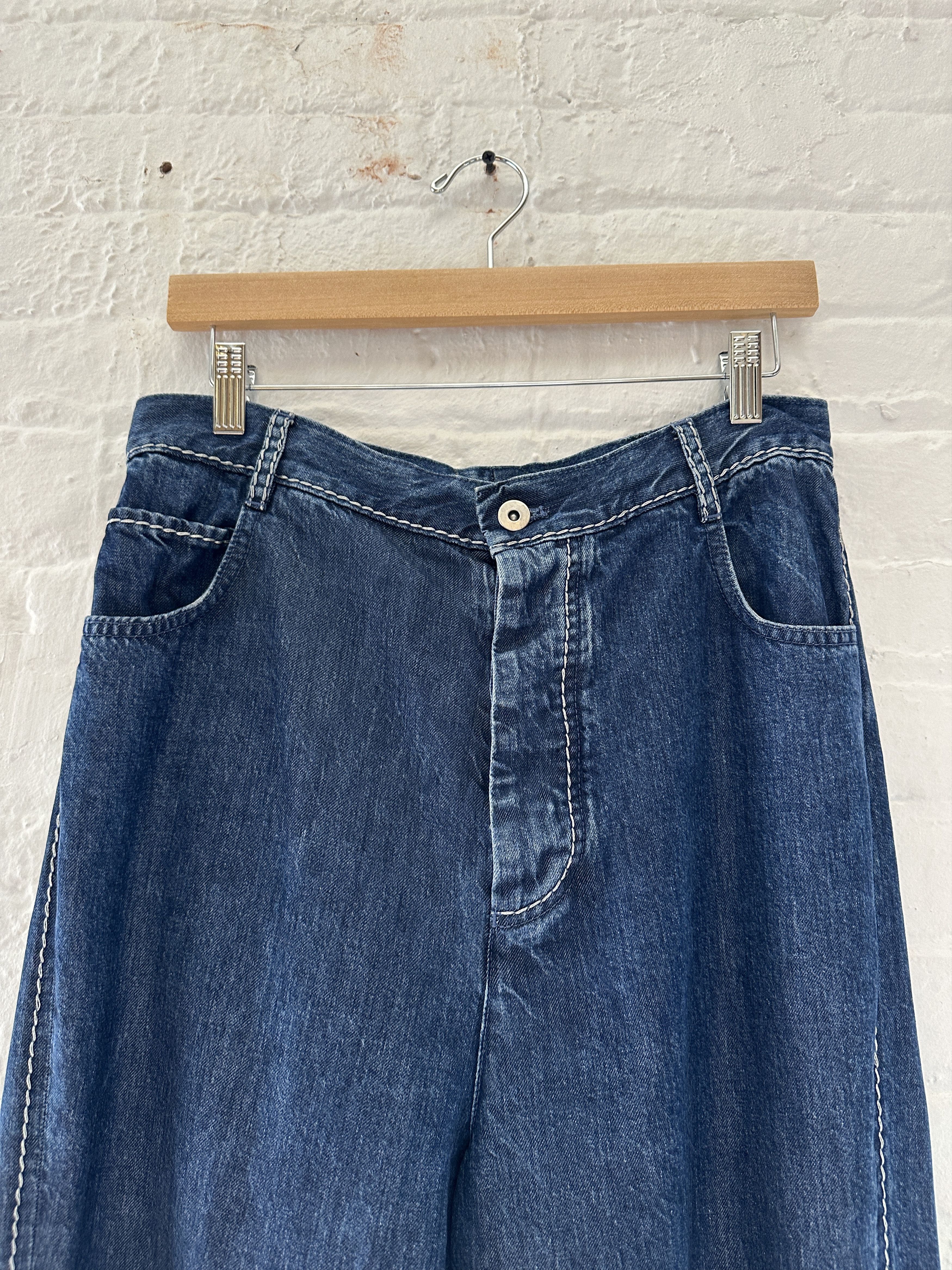 Bottega Veneta Bottega Veneta Wide Leg Baggy Jeans Size US 30 / EU 46 - 2 Thumbnail