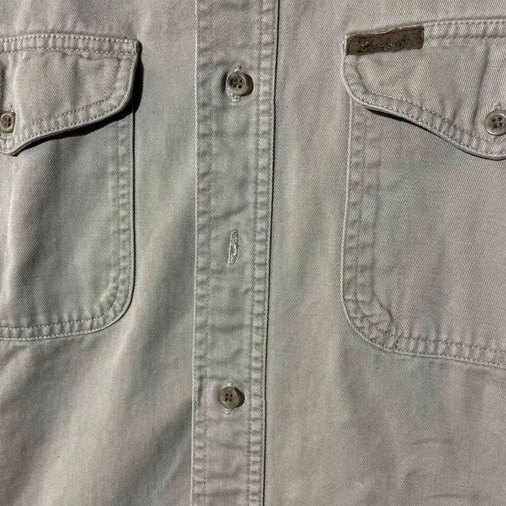 Vintage VINTAGE Woolrich Original Wilderness Trips Flannel Button Down Shirt 2XL Men Beige Long Sleeve Shirts Mens 2XL Size US XXL / EU 58 / 5 - 6 Thumbnail