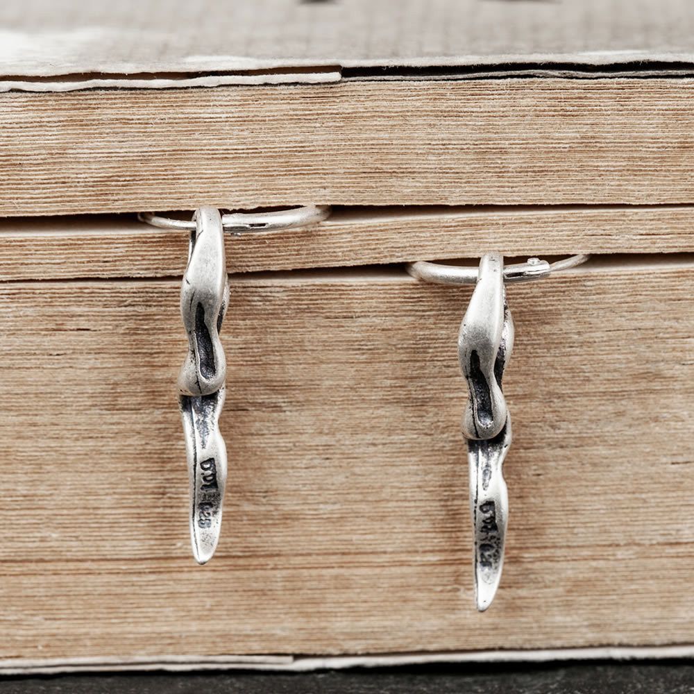 Jewelry Retro Earrings One Pairs Chrome Jewelry Size ONE SIZE - 2 Thumbnail