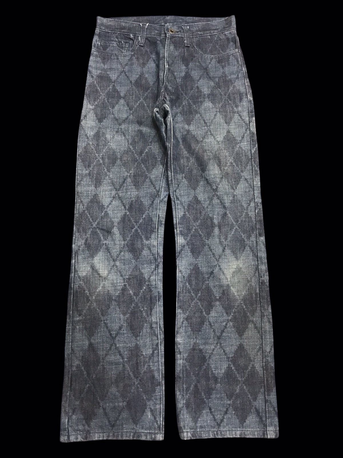 Japanese Brand 💥ARCHIVAL💥EDGE RUPERT ARTISANAL FULL DIAMOND DENIM F159 Size US 27 - 1 Thumbnail