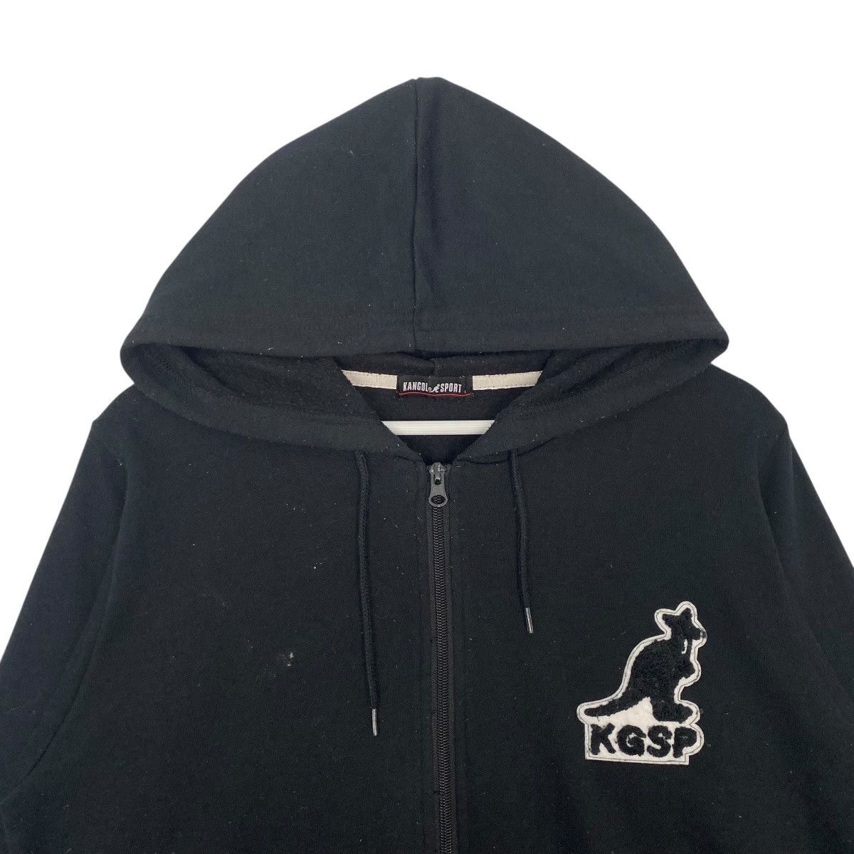 Vintage Vintage Kangol Embroidered Hoodie Black Pullover Jumper Sz M Size US M / EU 48-50 / 2 - 4 Thumbnail