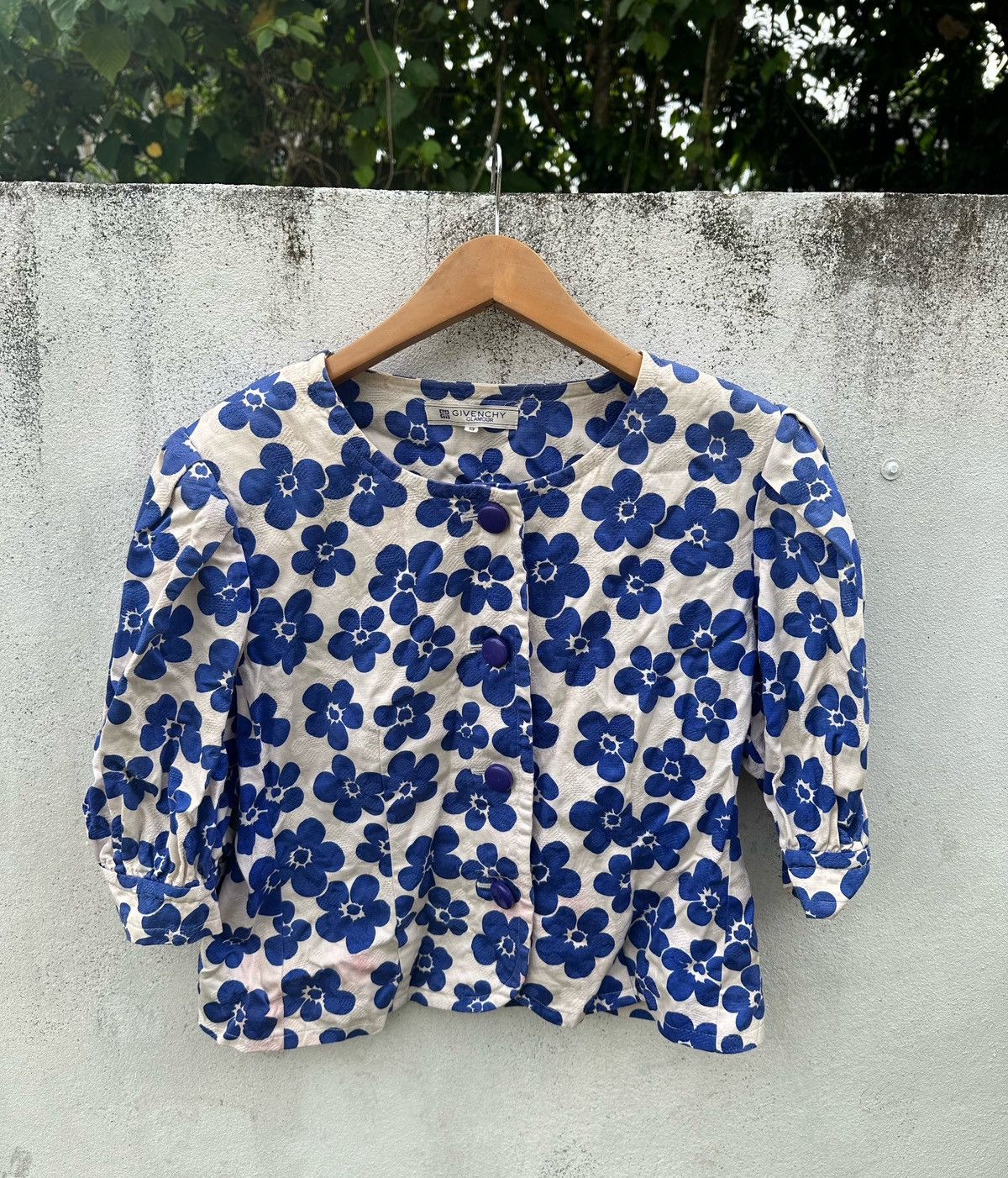 Givenchy flowe cropped jacket
