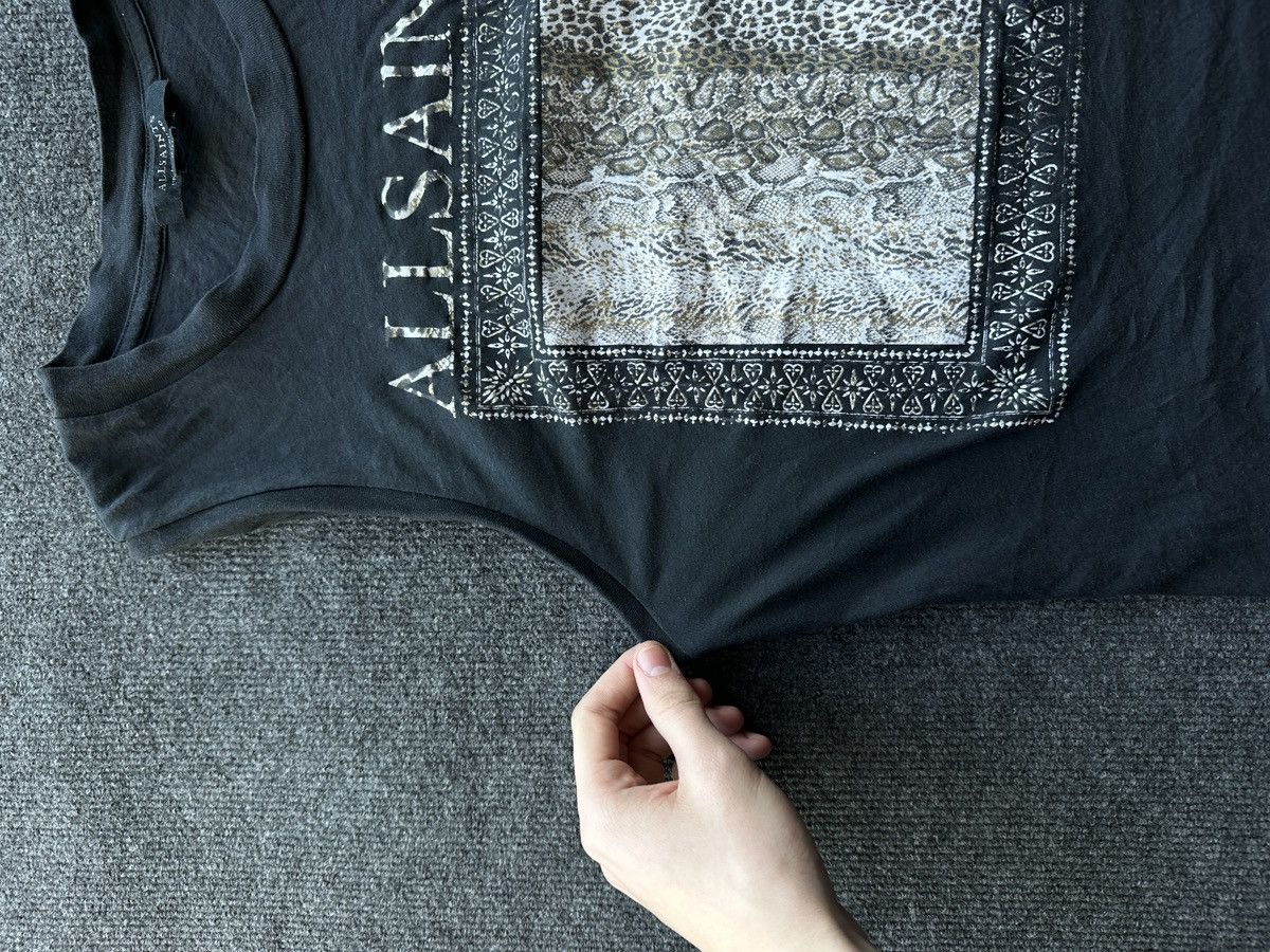 Allsaints 🚨ALLSAINTS WOMEN T-SHIRT TOP LUXURY OPIUM MEDIUM Size M / US 6-8 / IT 42-44 - 4 Thumbnail